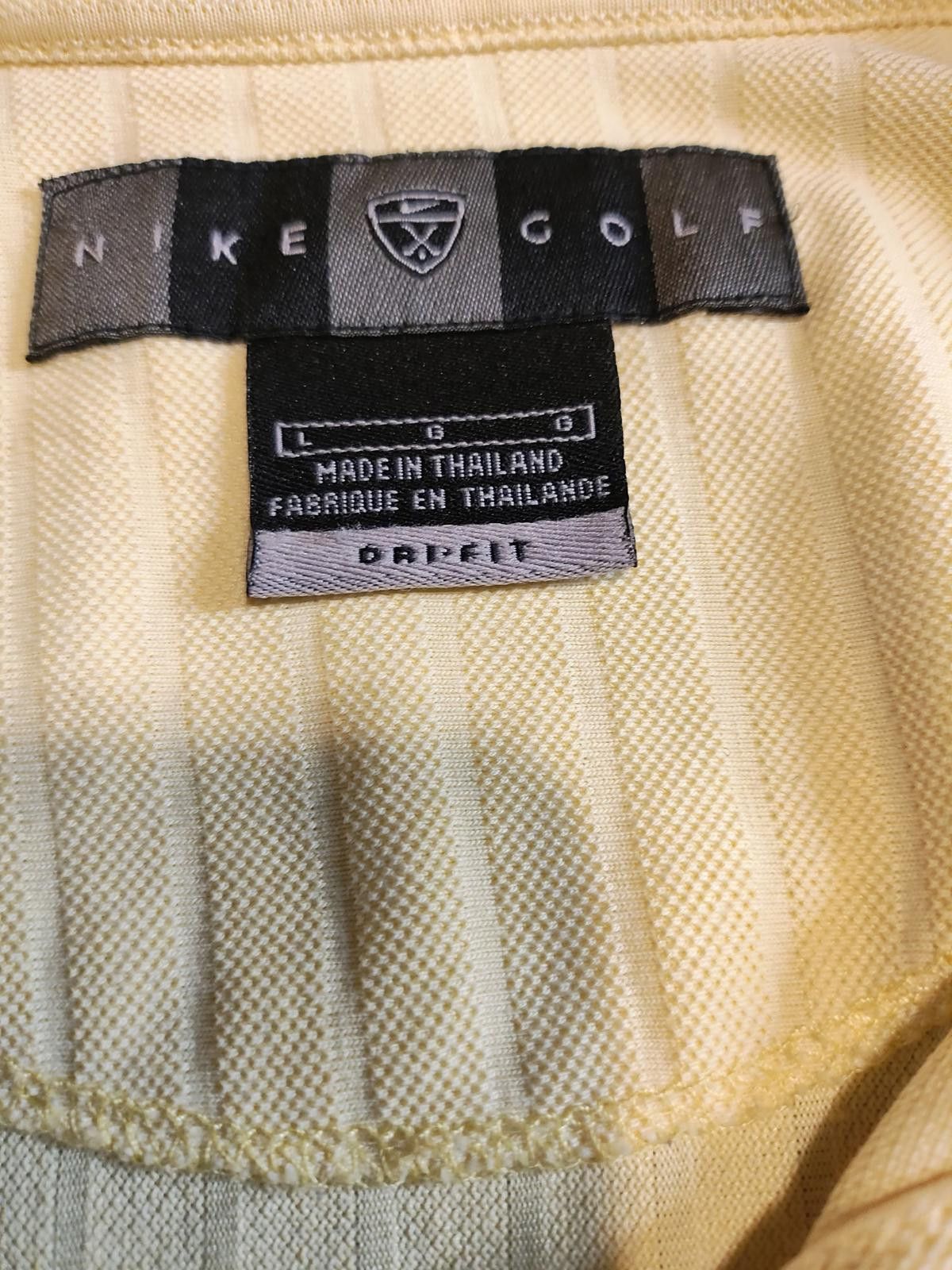 Nike Nike Yellow Golf Polo Shirt with Logo Size US L / EU 52-54 / 3 - 7 Thumbnail
