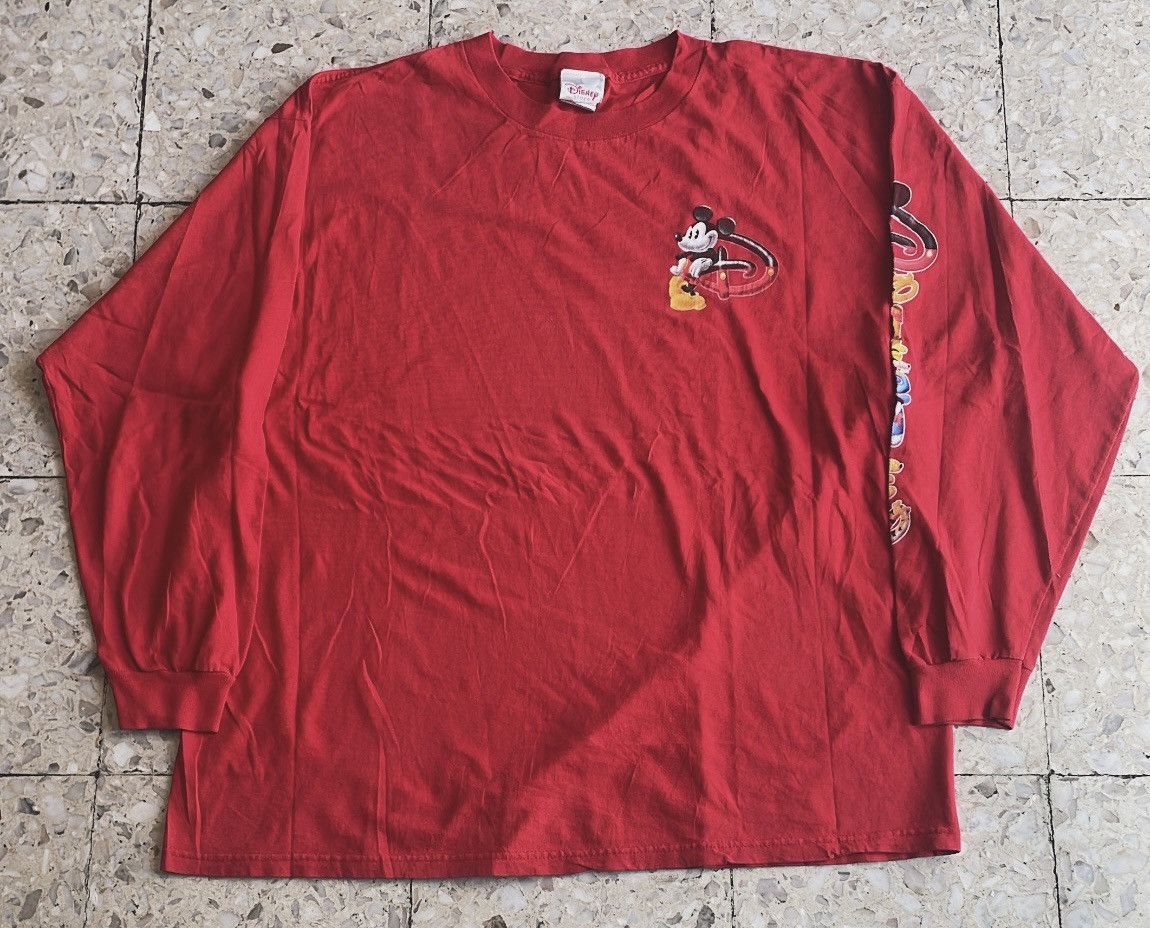Disney Vintage 90s Micky Mouse Longsleeve Size US XL / EU 56 / 4 - 1 Thumbnail