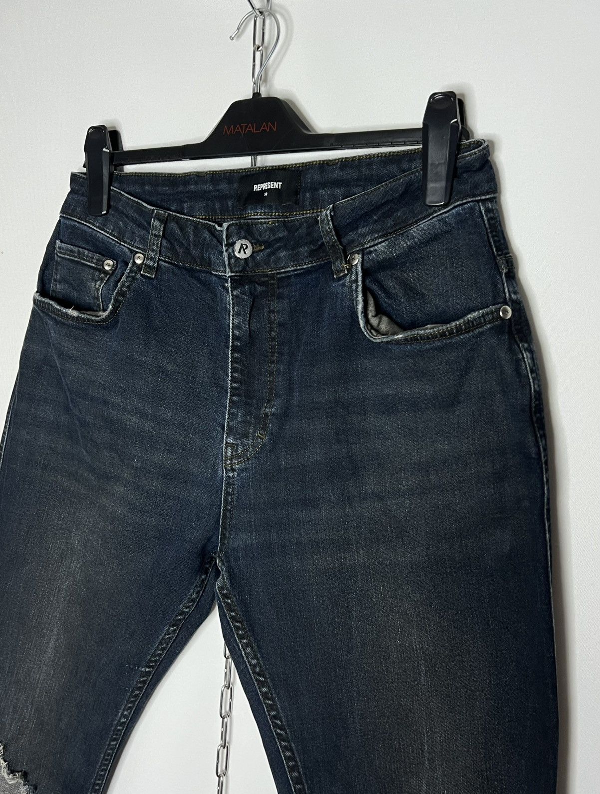 Represent Clo. Represent Destroyer Denim Luxury Jeans Size 32 Size US 32 / EU 48 - 2 Thumbnail