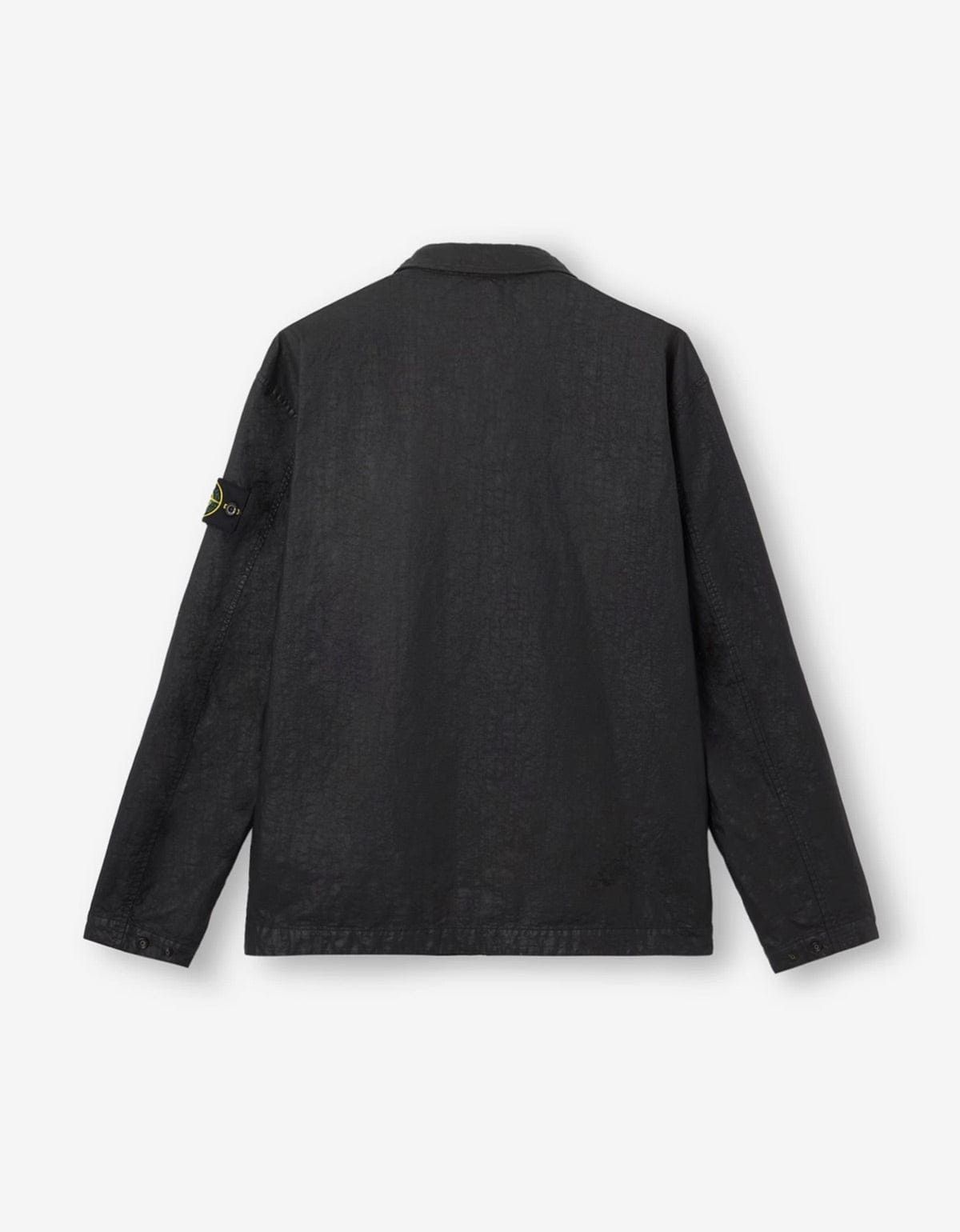 Stone Island Stone Island Black Nylon Panama-TC Overshirt Size US L / EU 52-54 / 3 - 2 Thumbnail
