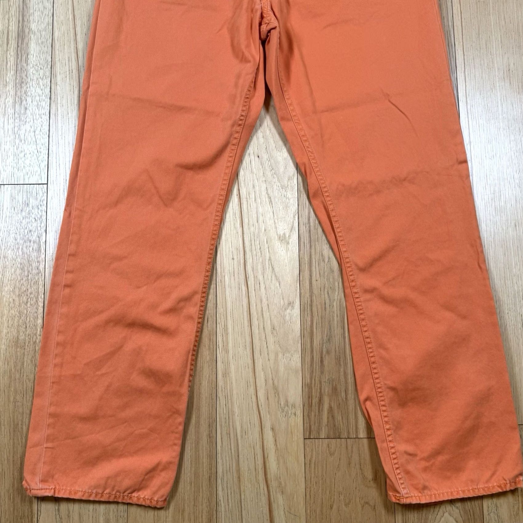 Polo Ralph Lauren VINTAGE Polo Ralph Lauren Jeans Men 32x30 Orange Straight Fit Slim Light Blue 90s Mens Size US XS / EU 42 / 0 - 3 Thumbnail