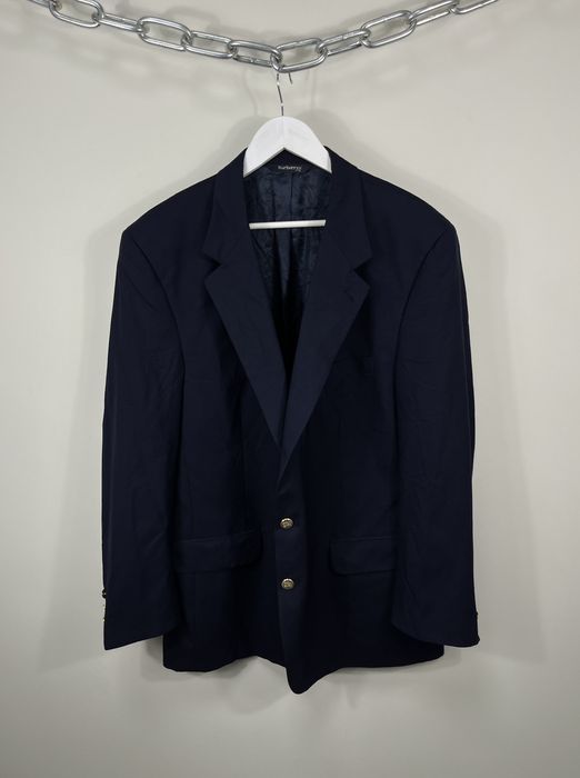 Burberry navy blazer gold on sale buttons