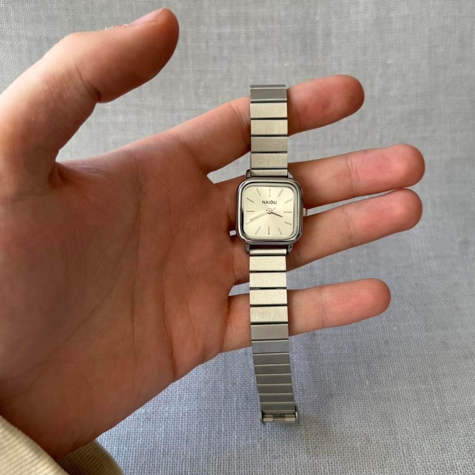 Other Copied - Elegant silver vintage style watch MENS2 Size ONE SIZE - 4 Thumbnail