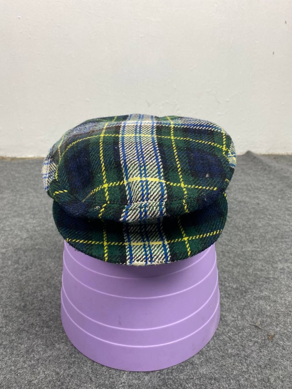 vintage kangol checkered beretta hat made in great britain