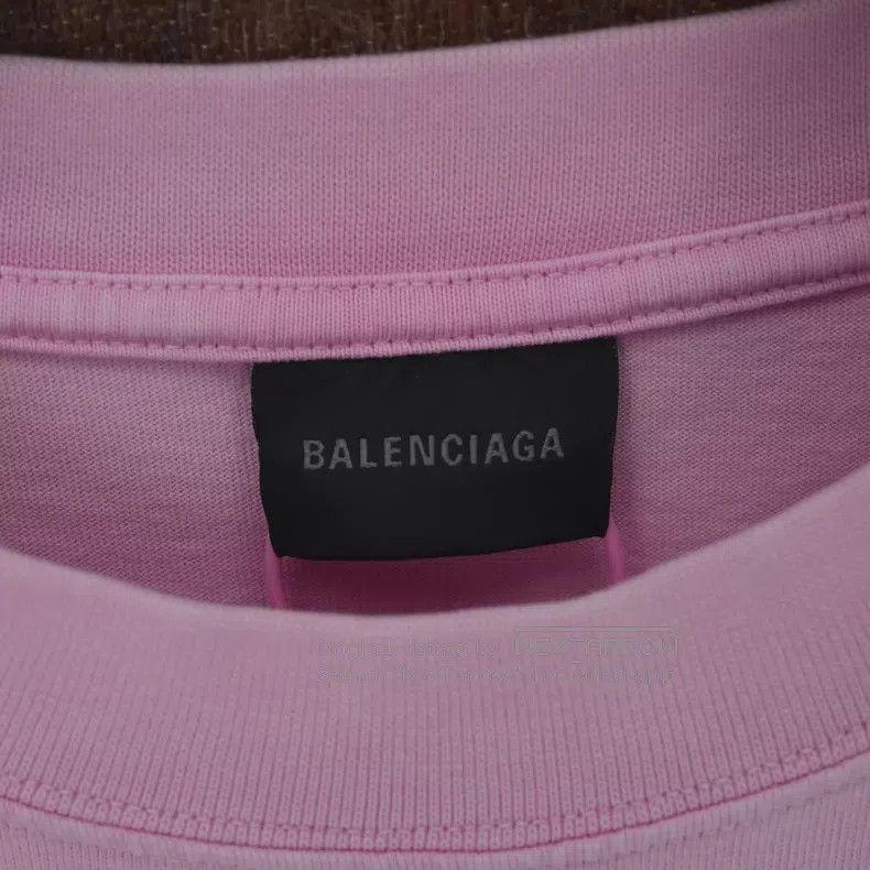 Balenciaga Balenciaga Pink splatter logo short-sleeved Size US S / EU 44-46 / 1 - 4 Thumbnail