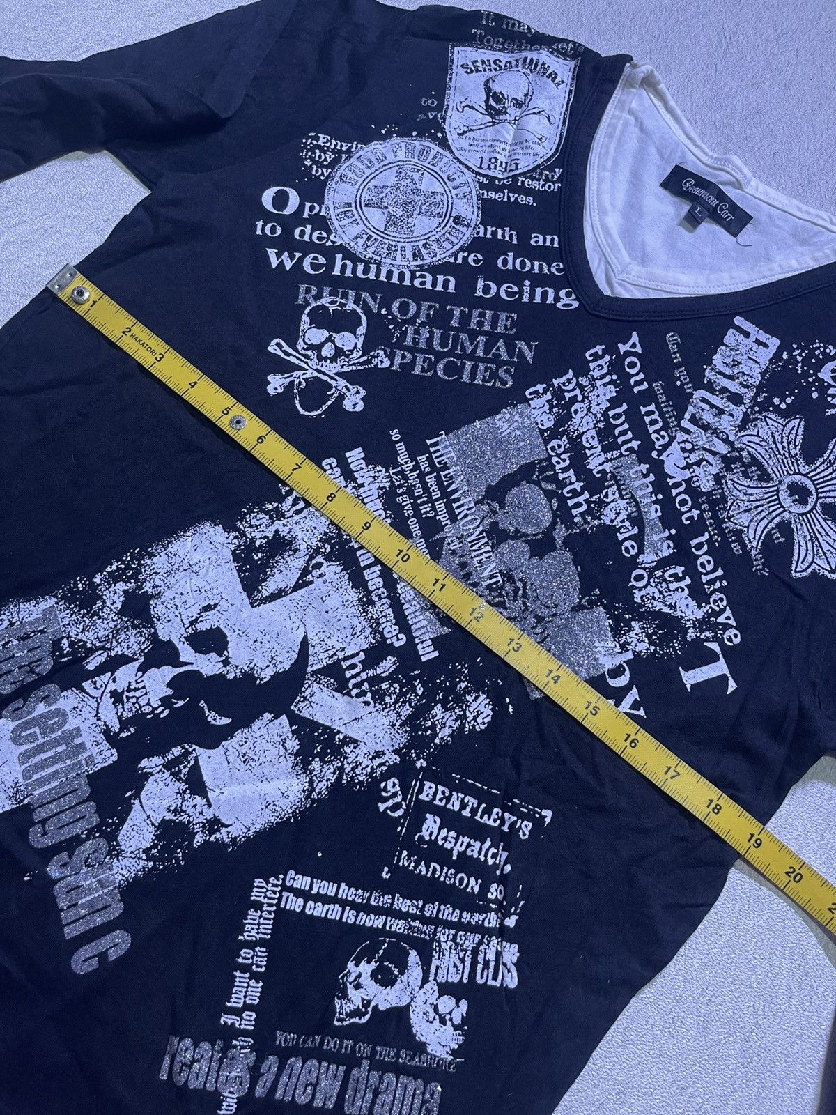 Japanese Brand Y2K BEAUMONT CARR long sleeve tshirt Size US M / EU 48-50 / 2 - 8 Thumbnail