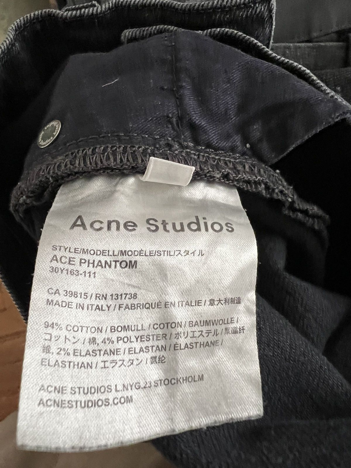 Acne Studios Acne studios black denim Size US 31 - 7 Thumbnail