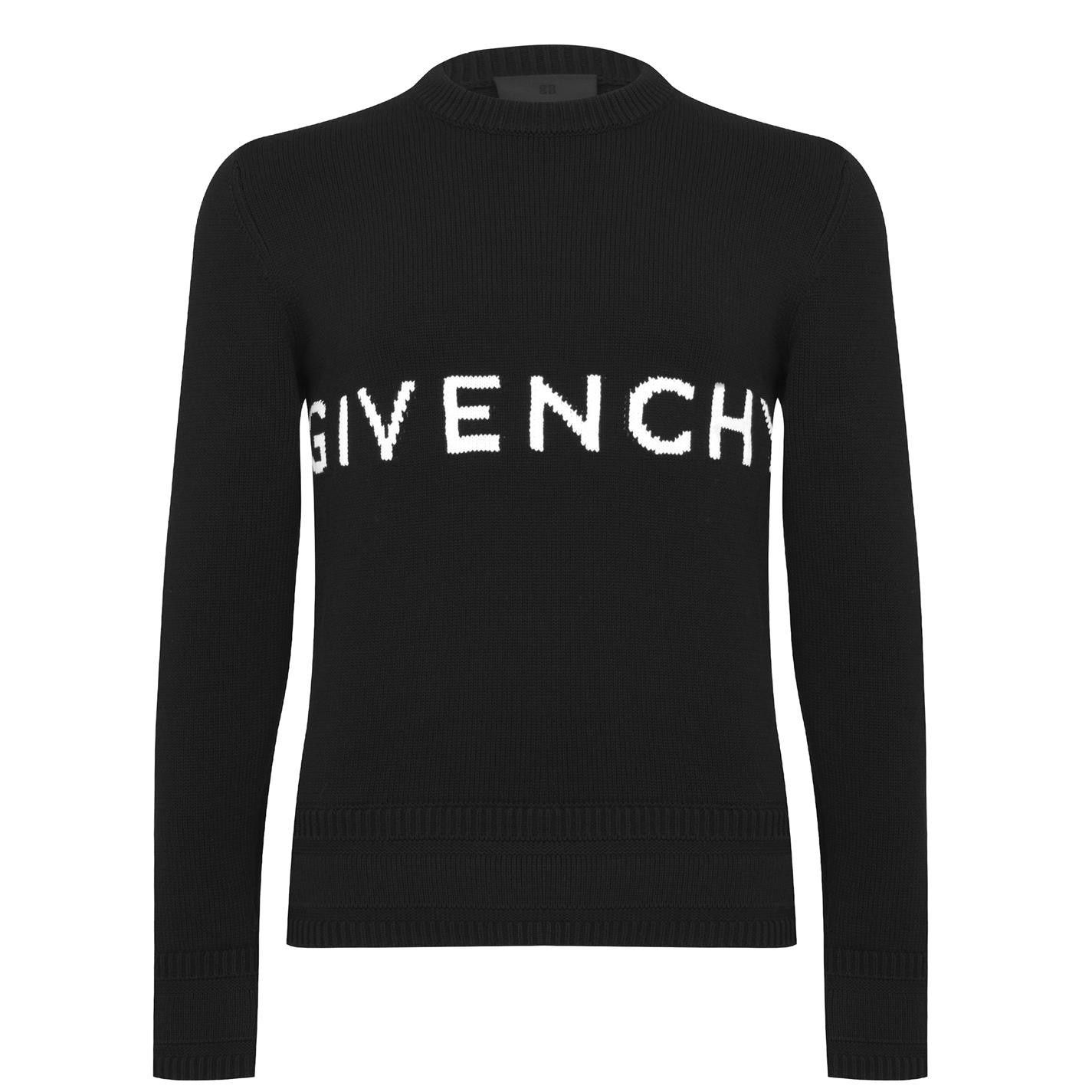 image of Givenchy 4G Intarsia Sweater Black Men's Size S