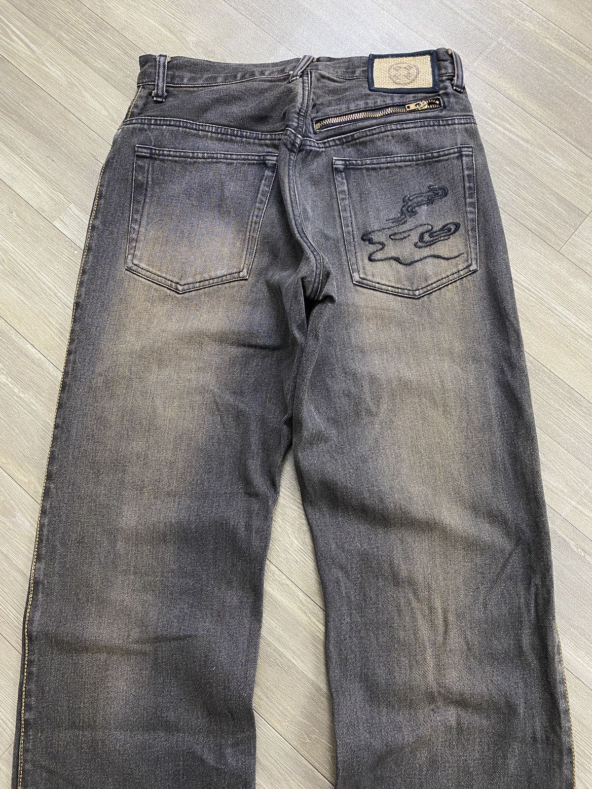 PPFM Vintage PPFM Sukajan Koi Fish Embroidery Samurai Style Jeans Size US 28 / EU 44 - 17 Thumbnail