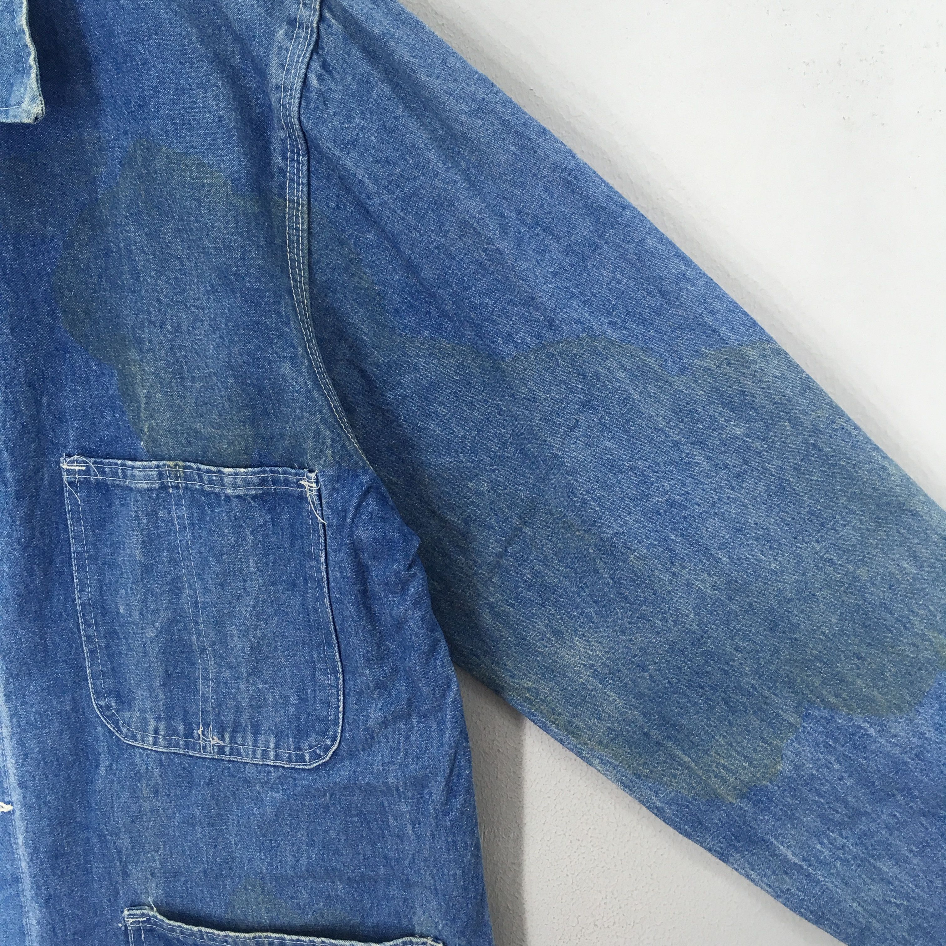Universal Overall Chicago Vintage 90's Universal Overall Stone Cutter Usa Denim Size US L / EU 52-54 / 3 - 9 Thumbnail