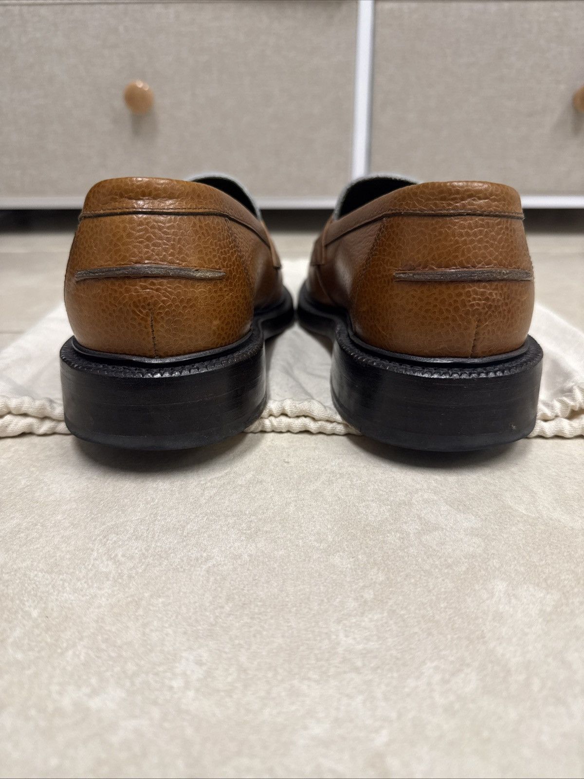 Blackstock & Weber Blackstock & Weber Ellis Penny Loafer in Acorn and White Size US 6.5 / EU 39-40 - 4 Thumbnail