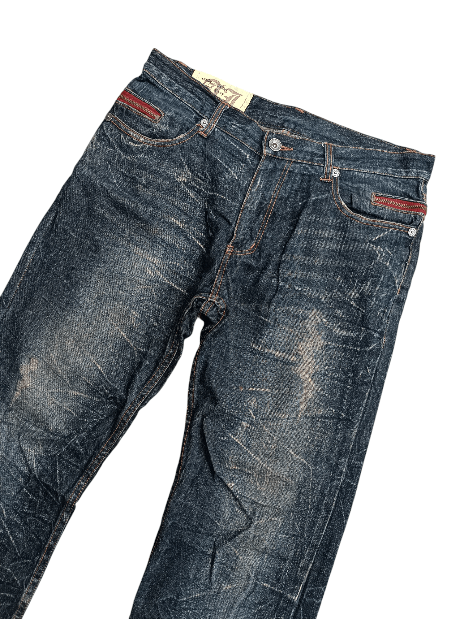 PPFM × Tornado Mart VINTAGE 🔥 Japanese Brand Antful Distressed Whiskers Jeans Size US 33 - 12 Thumbnail