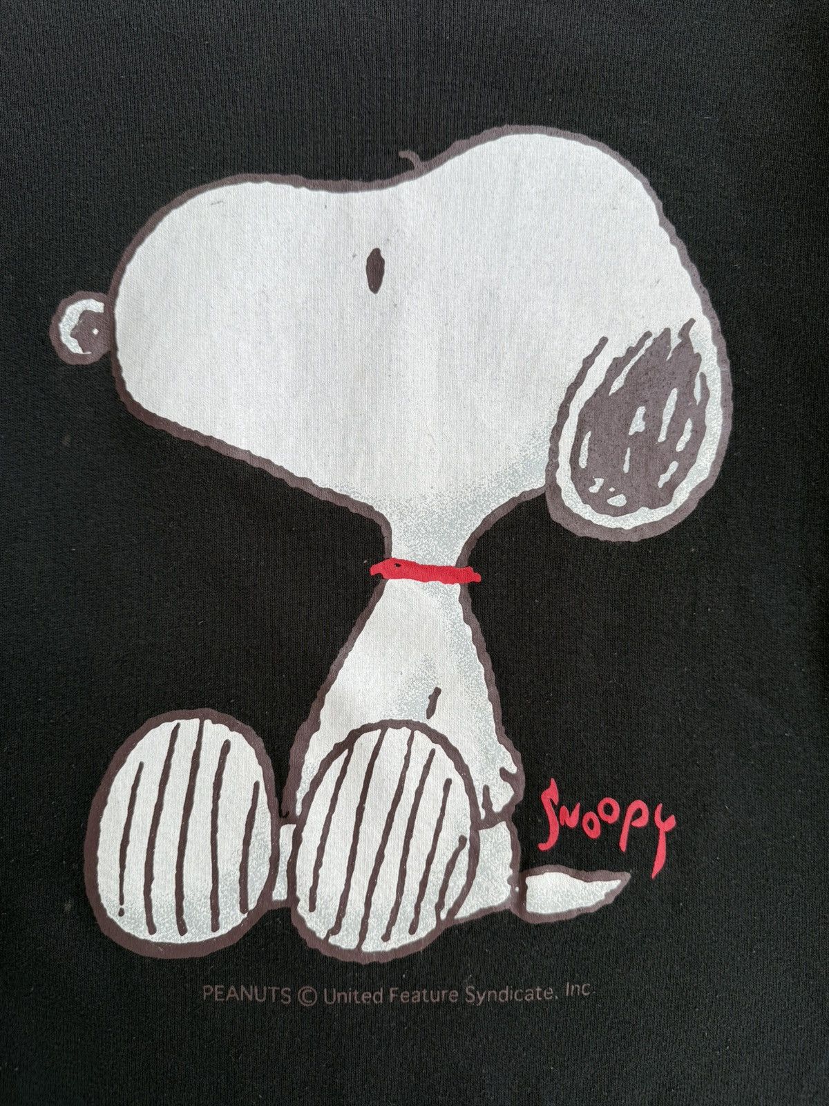 Vintage Vintage Sunfaded Peanuts SNOOPY Biglogo Mayo Spruce Sweats Size US L / EU 52-54 / 3 - 3 Thumbnail