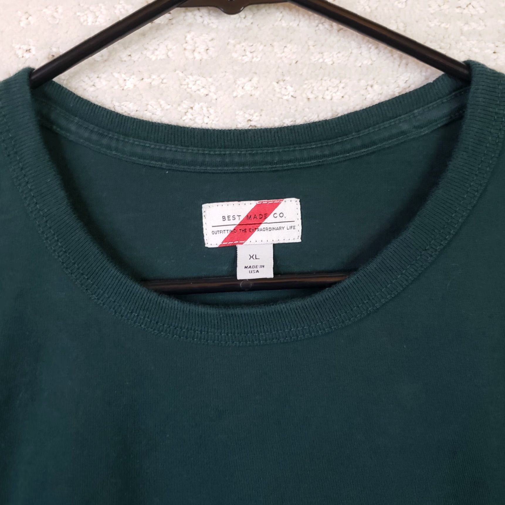 CO Best Made Co Shirt Men XL Green Long Sleeve Crew Neck Tee Casual USA Size US XL / EU 56 / 4 - 4 Thumbnail