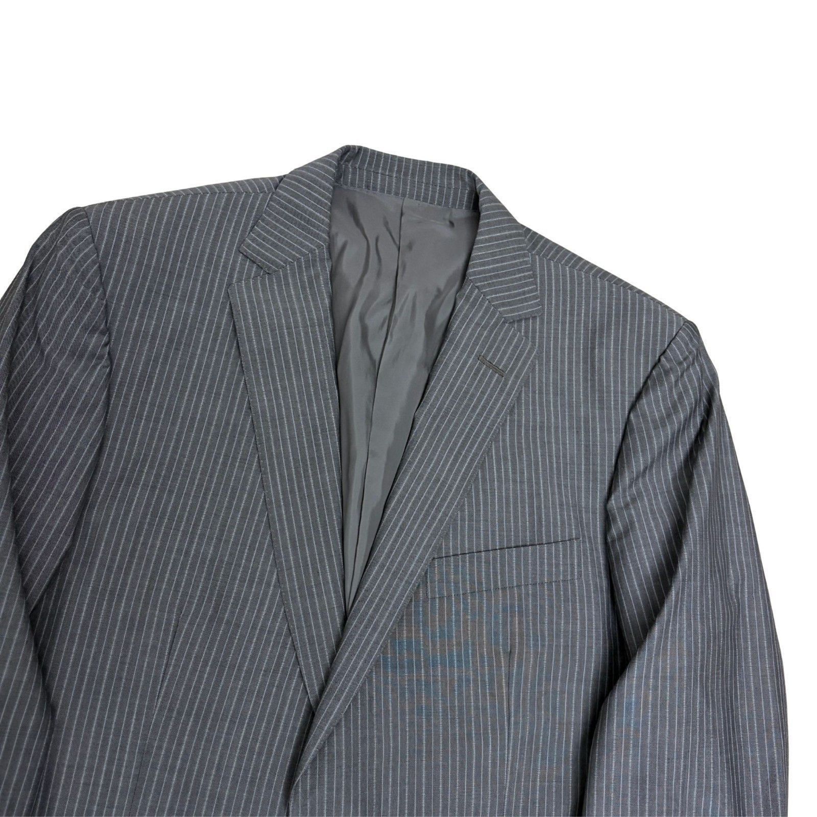 Z Zegna $4,000 ZEGNA Blazer Luxury Striped Business Coat Jacket 40R Size 40R - 6 Thumbnail