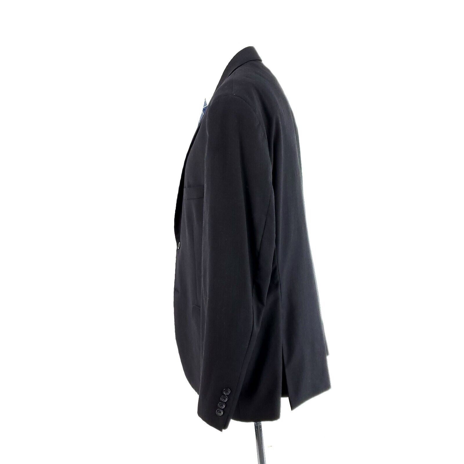Pronto Uomo Pronto Uomo Wool 2 Button Blazer 44R Charcoal Gray Size 44R - 4 Thumbnail