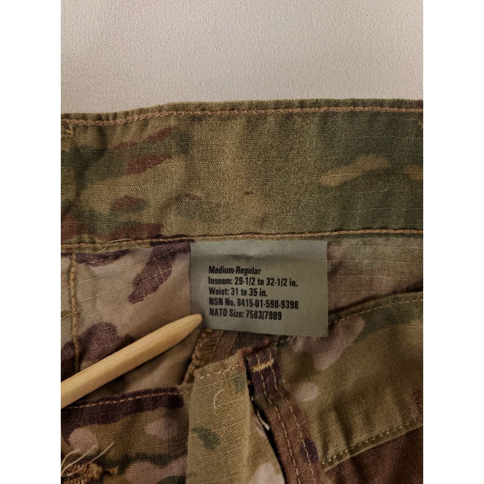 Vintage US Military Multicam FR Combat Trousers Pants Mens M Reg 34x33 Inseam NWT Size US 34 / EU 50 - 5 Thumbnail