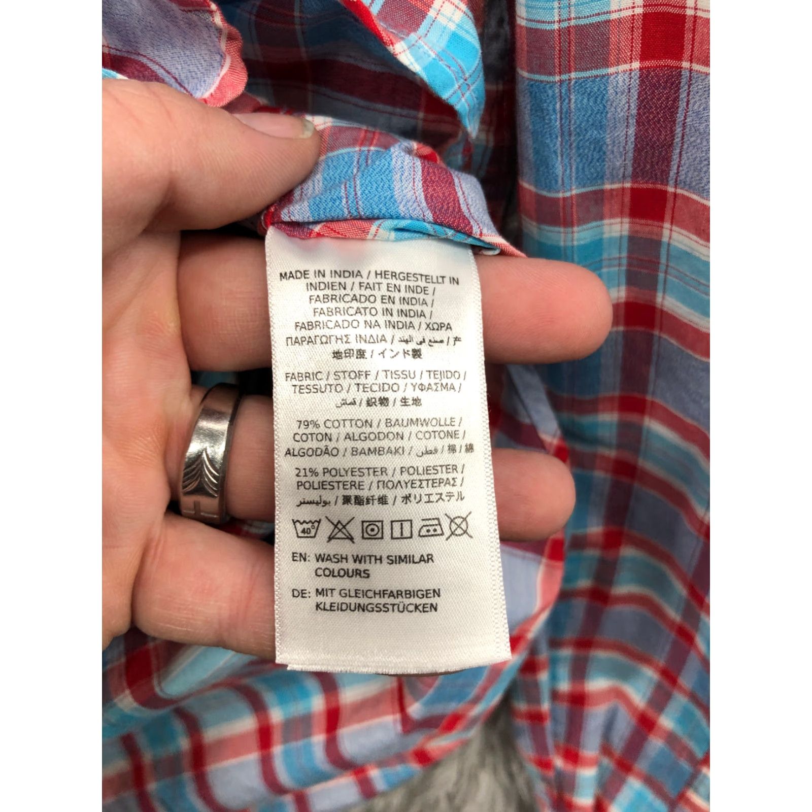 Gant GANT Shirt L Mens Multicolor Striped Long Sleeve Button Down Collar Size US L / EU 52-54 / 3 - 7 Thumbnail
