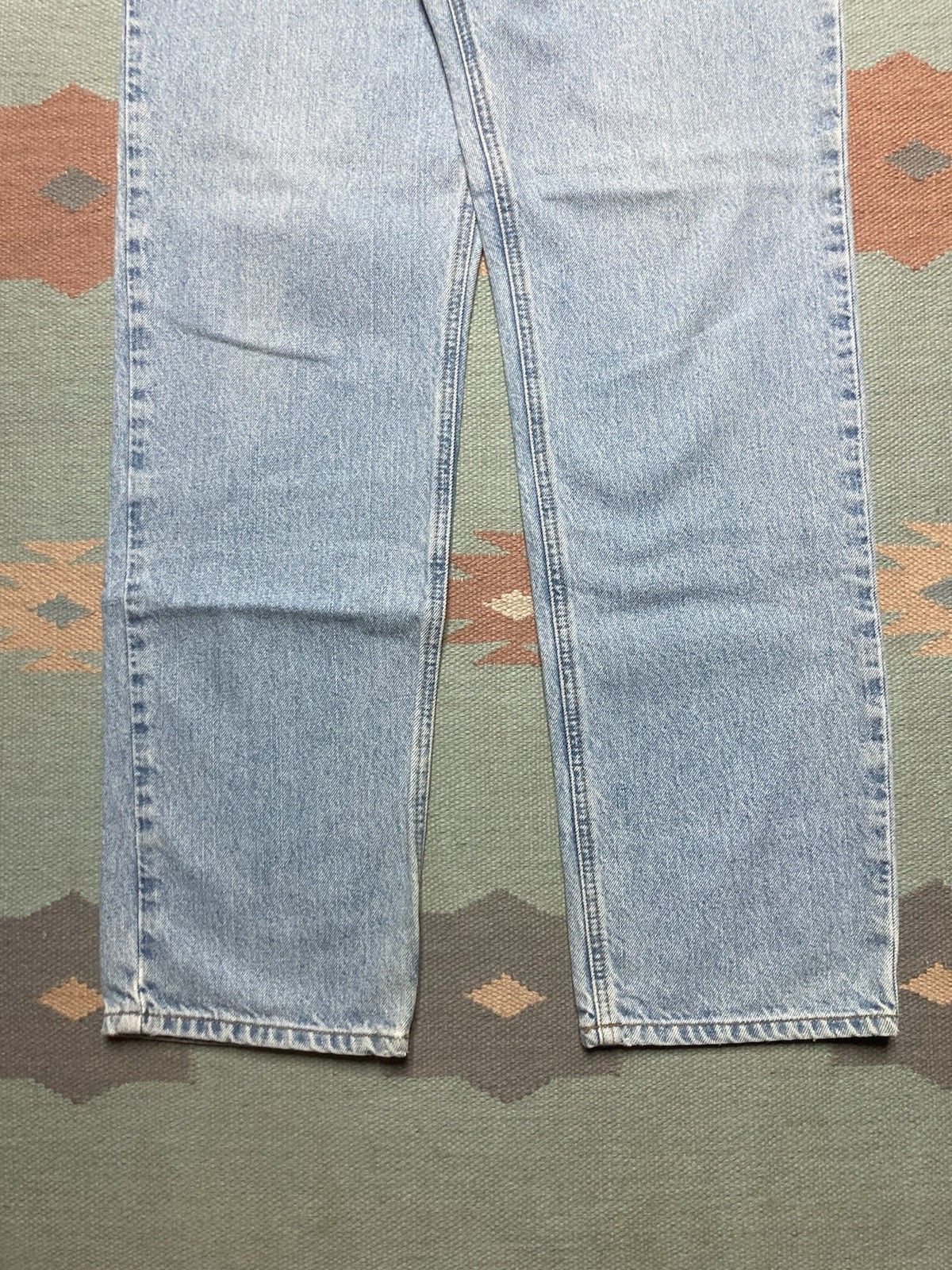 Vintage American eagle denim jeans light wash straight skater 31x34 Size US 31 - 2 Thumbnail