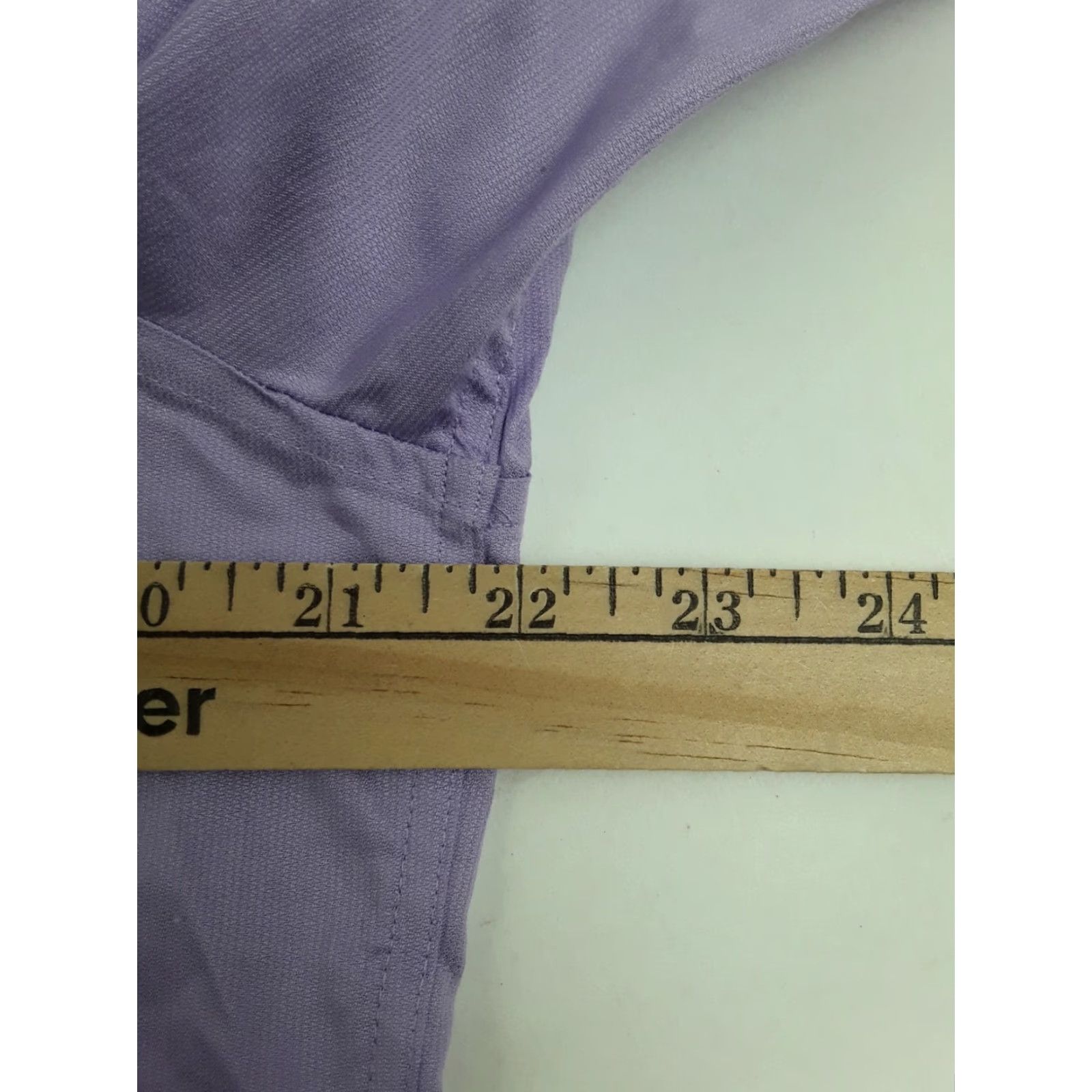 Calvin Klein Calvin Klein Shirt Dress Shirt Slim Fit Non-Iron Button-Down 16 34/35 Light Purple Men Size US L / EU 52-54 / 3 - 3 Thumbnail