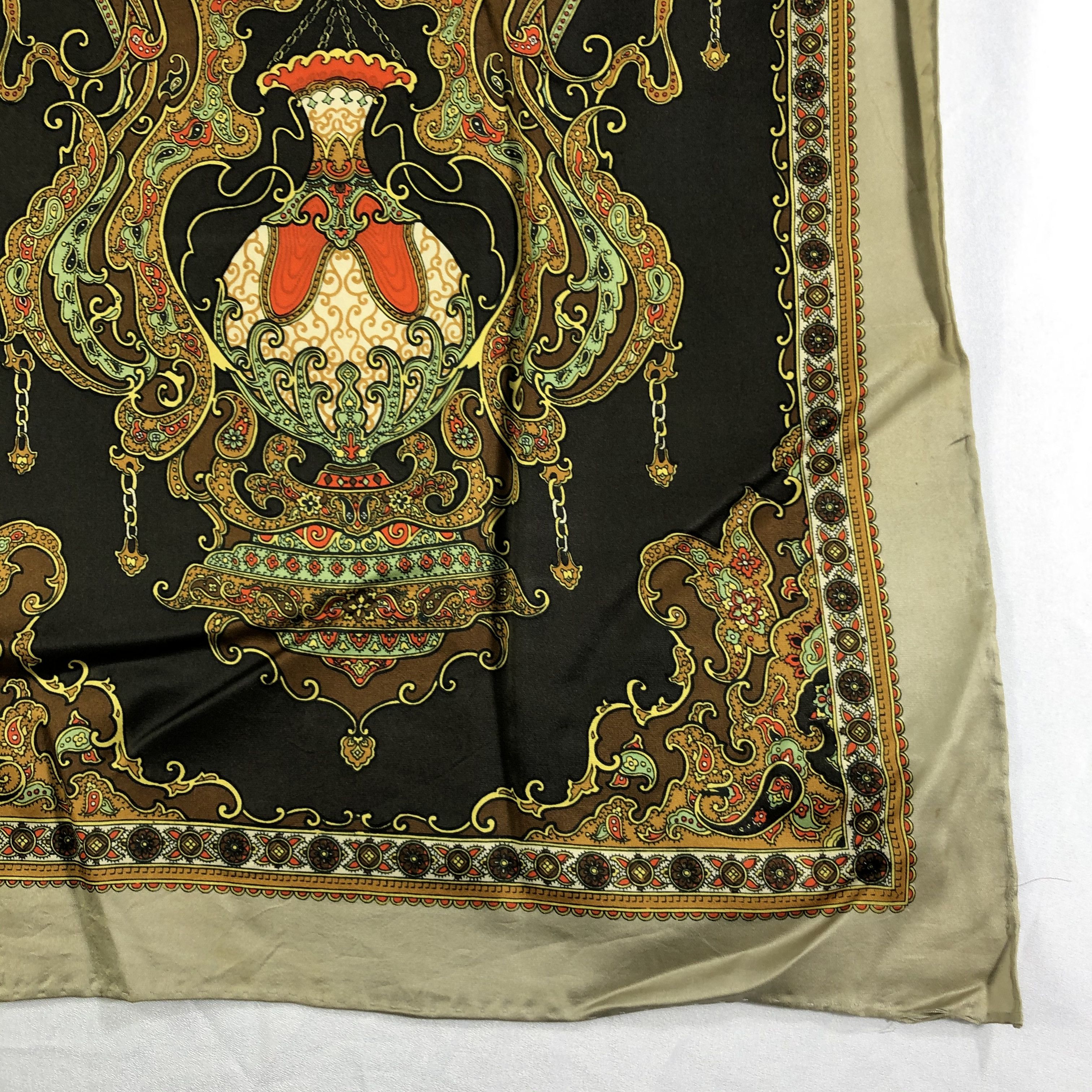 Vintage Vintage Silk Scarf Size ONE SIZE - 3 Thumbnail