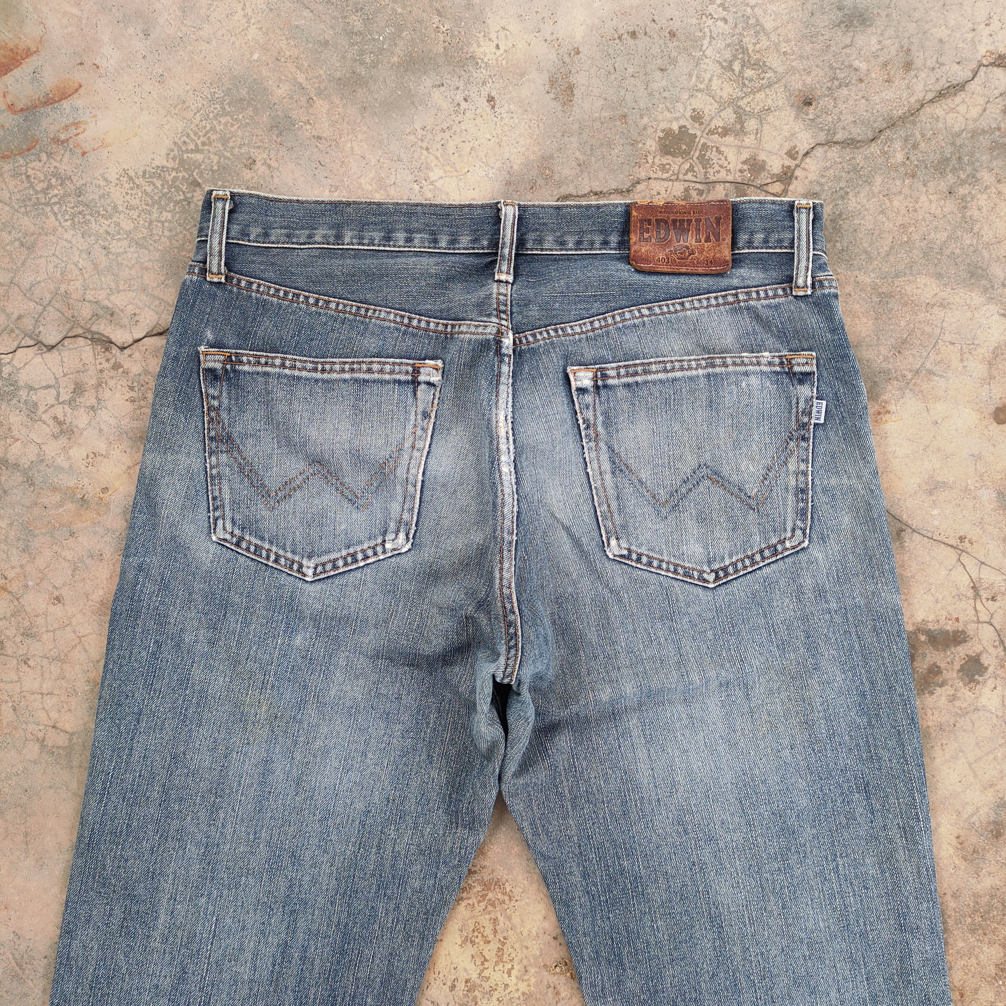Edwin VINTAGE EDWIN FADED DISTRESSED JEANS DENIM PANTS Size US 35 - 11 Thumbnail