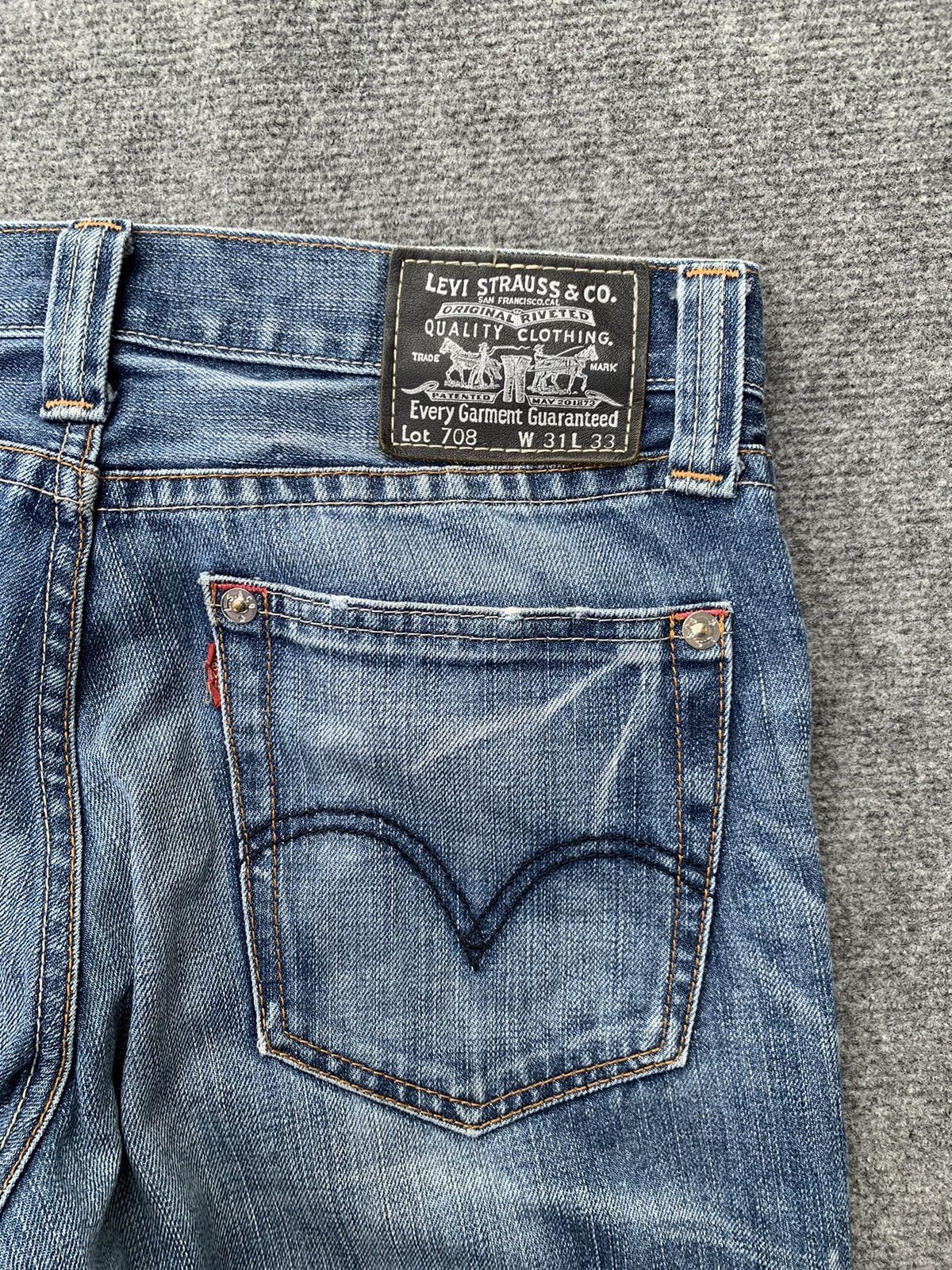 Levi's Levi’s 708 Flare Jeans Light Wash | Men’s Vintage Denim Size US 31 - 8 Thumbnail