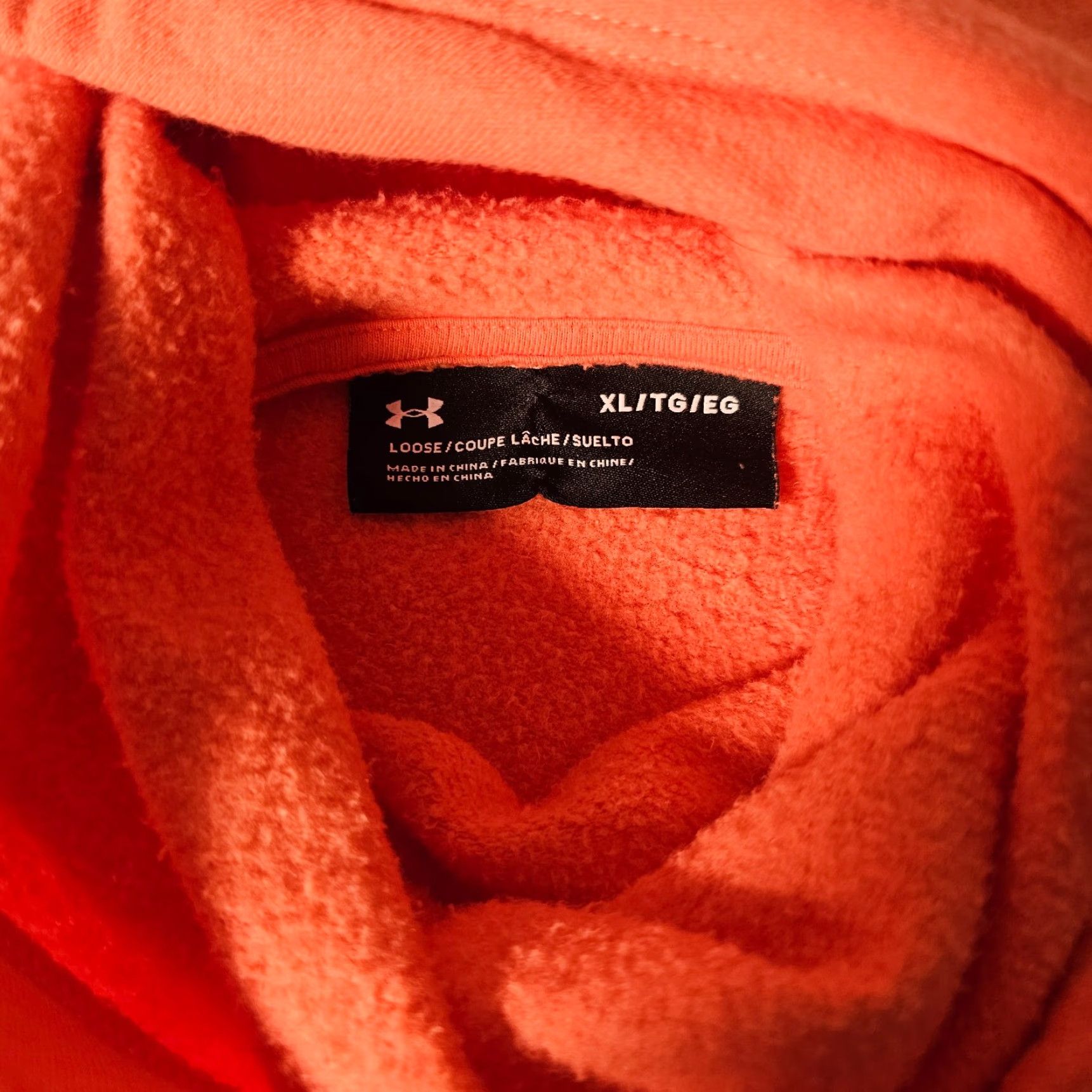 Under Armour Under Armour Sweatshirt Womens XL Pink Hooded Funnel Neck Long Sleeve Arm Logo Size XL / US 12-14 / IT 48-50 - 6 Thumbnail