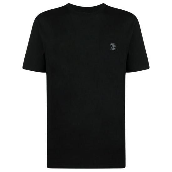 Brunello Cucinelli BRUNELLO CUCINELLI Men T-Shirts M0B138440 CGB88 BLACK Size US L / EU 52-54 / 3 - 1 Thumbnail