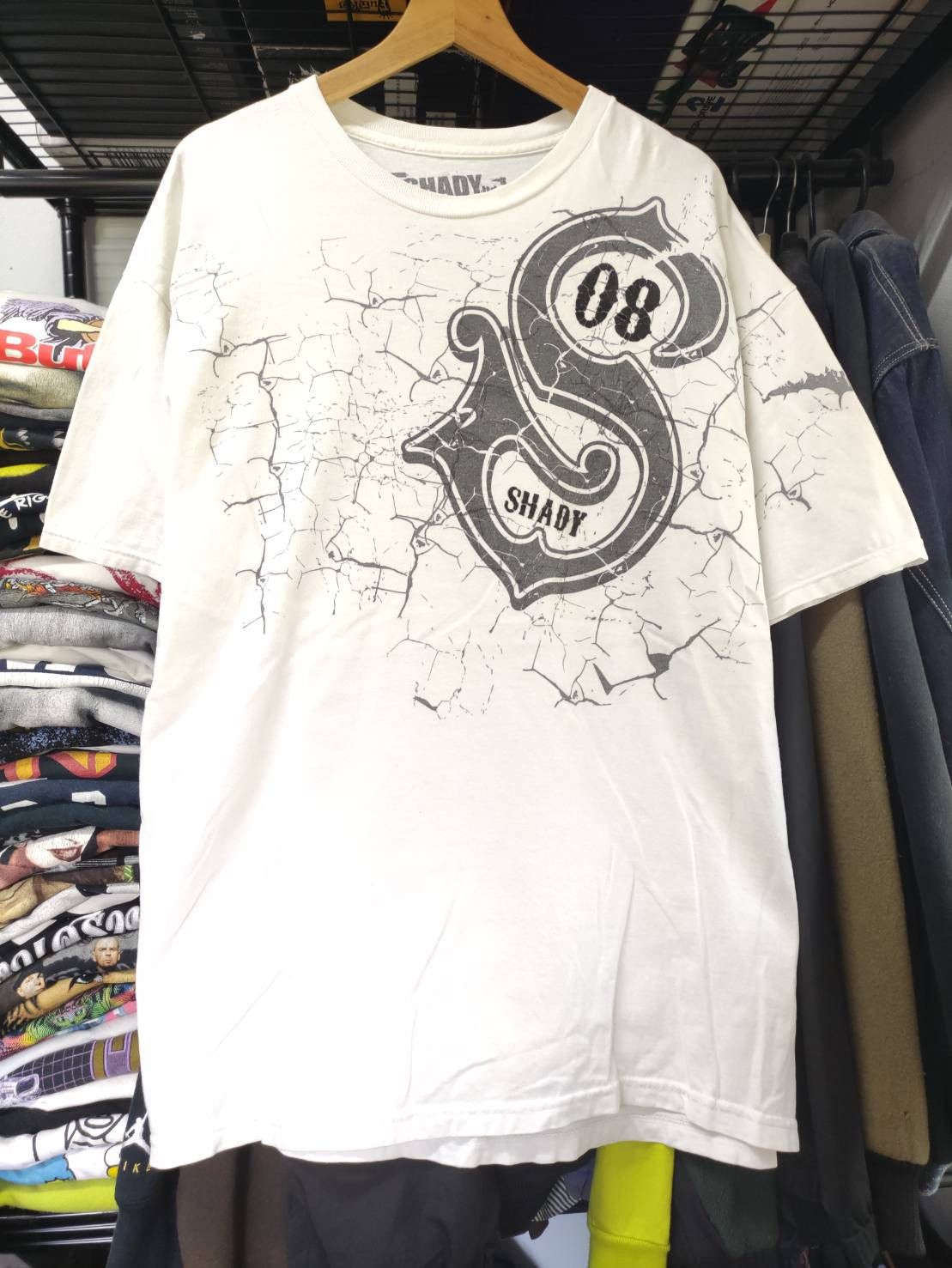 Eminem Vtg 00's Eminem Slim Shady Ltd Big Print T-Shirt Size US L / EU 52-54 / 3 - 3 Thumbnail