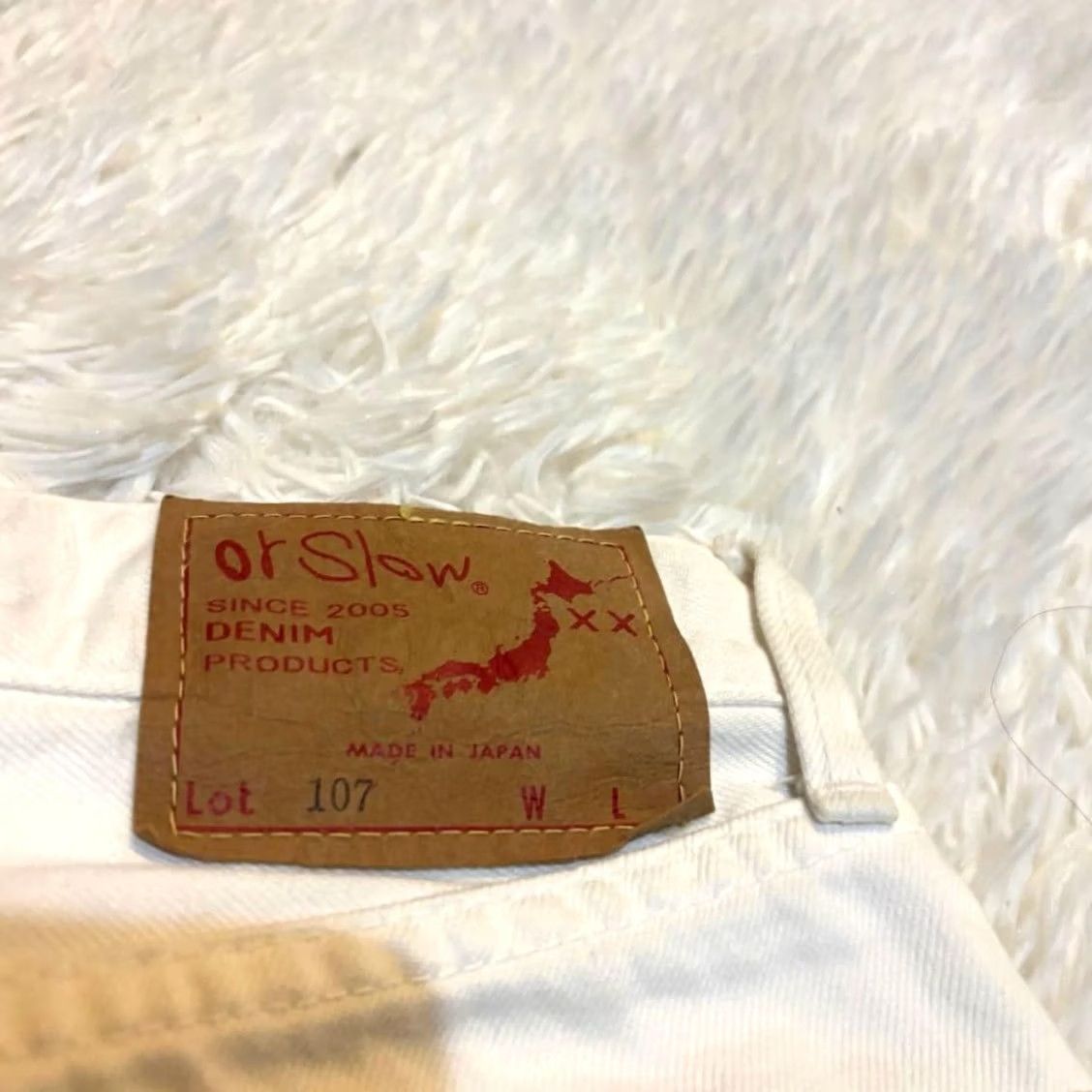 Orslow orSlow Pants Mens S White Denim Jeans Zip Fly Size Made JPN Classic Fit Used Size US 29 - 4 Thumbnail