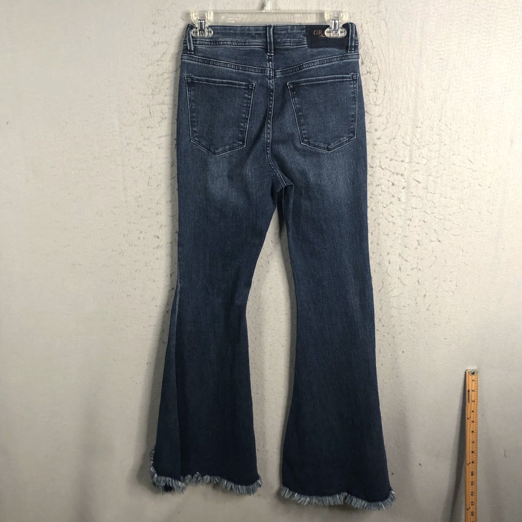Grace in LA Grace In LA Jeans Womens 26 High Waist Bell Bottom Dark Wash Extreme Flare Jeans Womens 26 High Waist Bell Bottom Dark Wash Extreme Flare Size 26" / US 2 / IT 38 - 4 Thumbnail