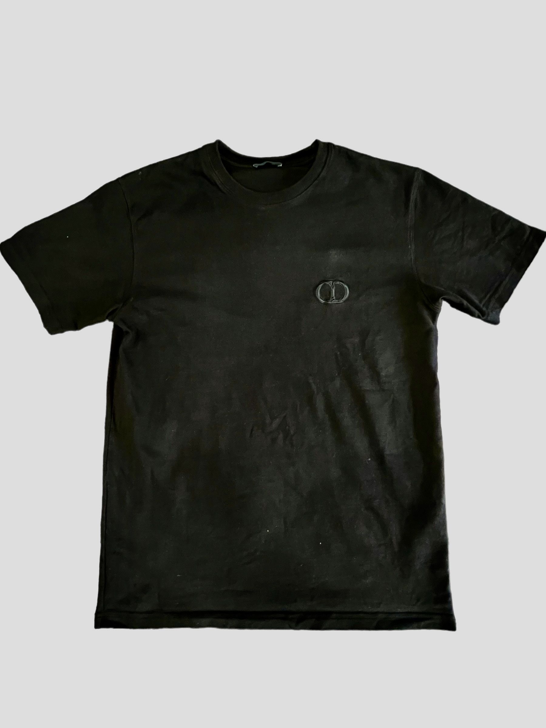 image of Dior Cd Logo Tee in Black, Men's (Size Small)