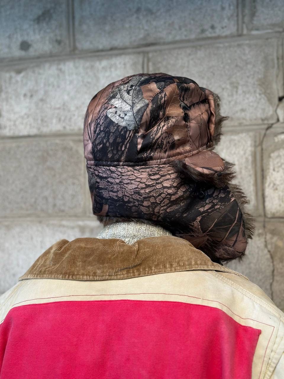 Le Grande Bleu (L.G.B.) Vintage Real Tree Trucker Cap Brown White Y2K 00s Aesthetic Size ONE SIZE - 3 Thumbnail