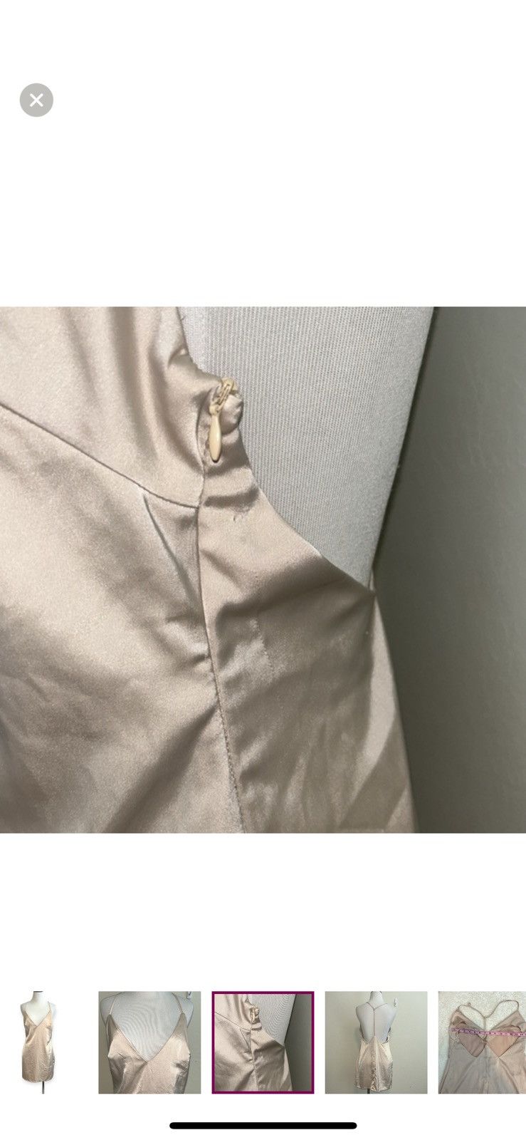 Nasty Gal Nasty gal nude silky dress size 4 Size S / US 4 / IT 40 - 3 Thumbnail