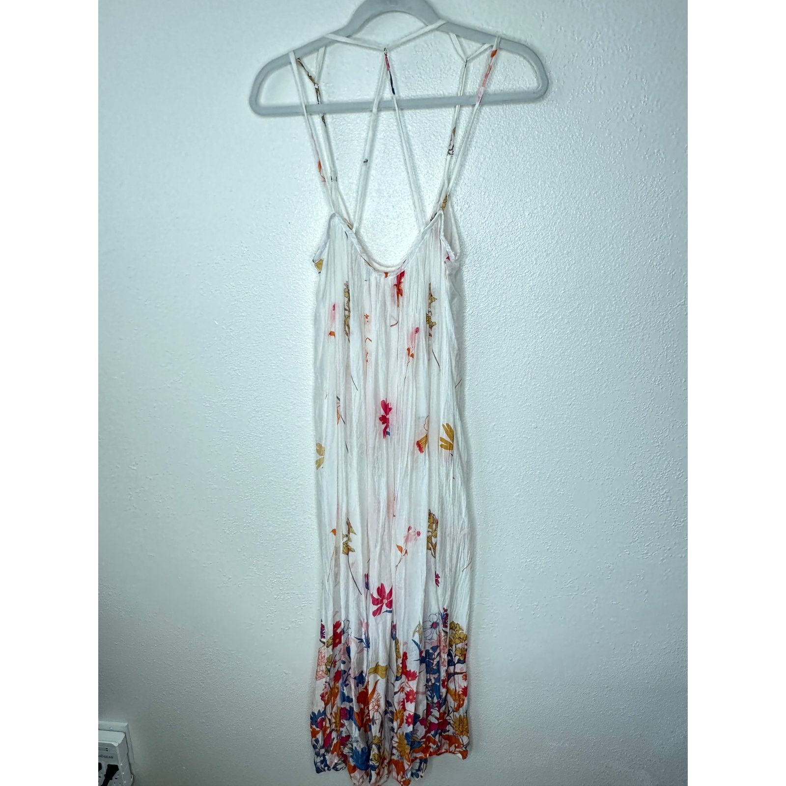 Other Lovestitch White Floral Sleeveless Scoop Cross-Back Maxi Size M / US 6-8 / IT 42-44 - 8 Thumbnail