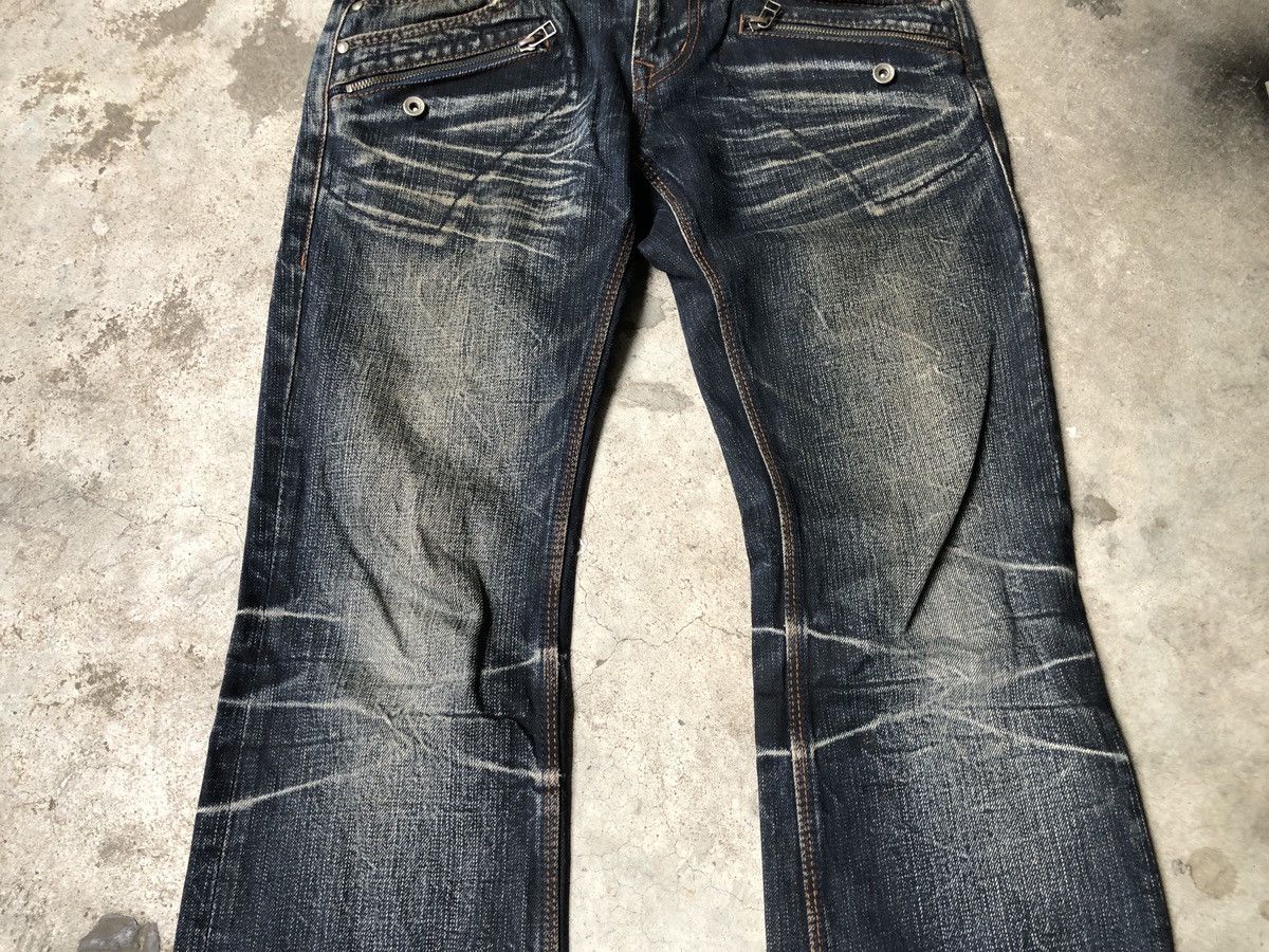 Japanese Brand Nicole Club For Men Flare Denim Jeans Size US 31 - 3 Thumbnail