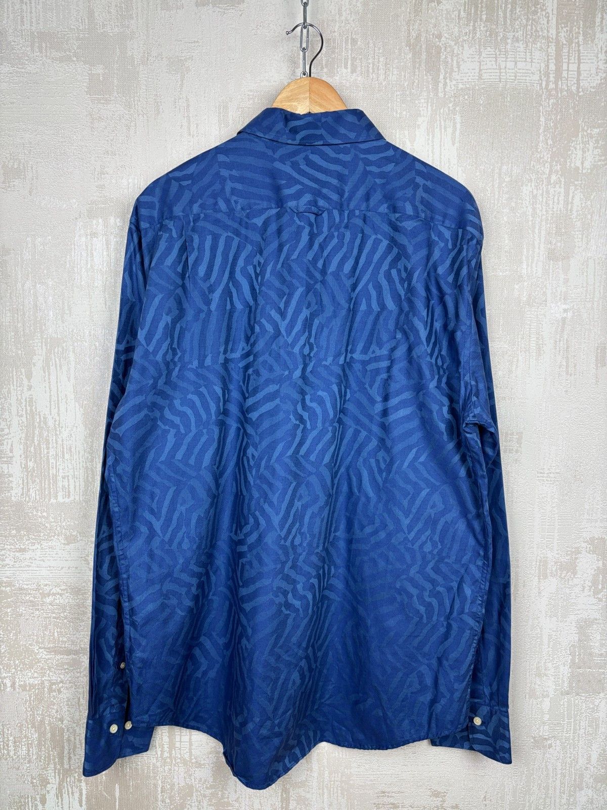 Gant Gant Camo Jacquard Long Sleeve Shirt Button Up Size US XXL / EU 58 / 5 - 12 Thumbnail