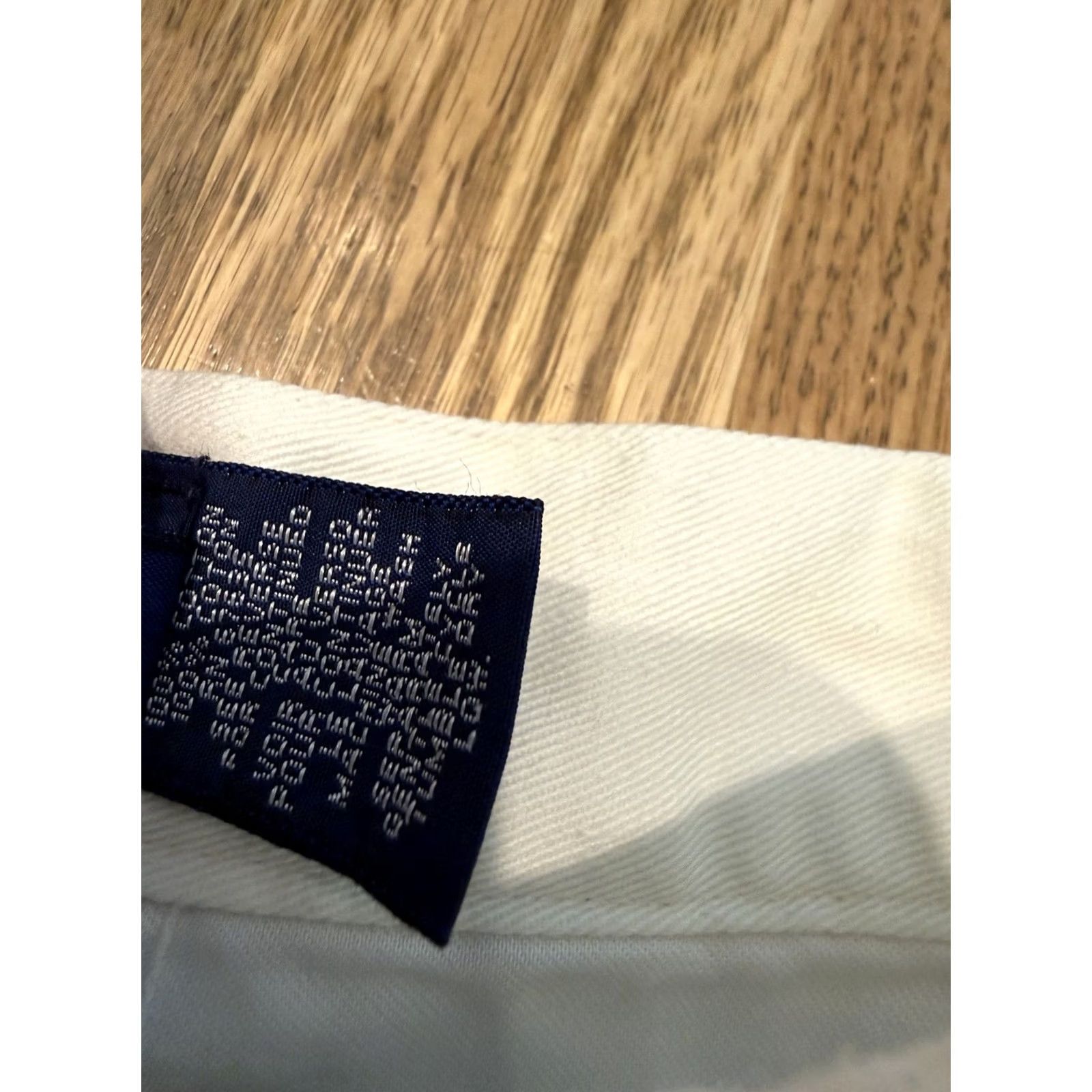 Polo Ralph Lauren VINTAGE Ralph Lauren Shorts Women’s 6 Chino High Rise Pleated Baggy White 90s USA Classic Preppy Cotton Polo Ralph Lauren Womens Size 28" / US 6 / IT 42 - 6 Thumbnail