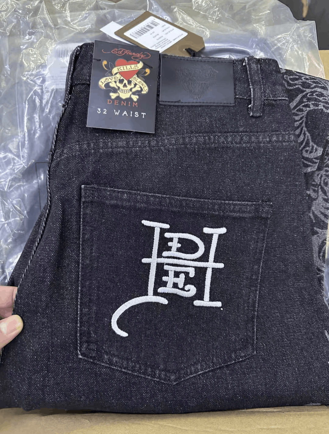Ed Hardy edhardy dragon baggy jeans Size US 36 / EU 52 - 6 Thumbnail