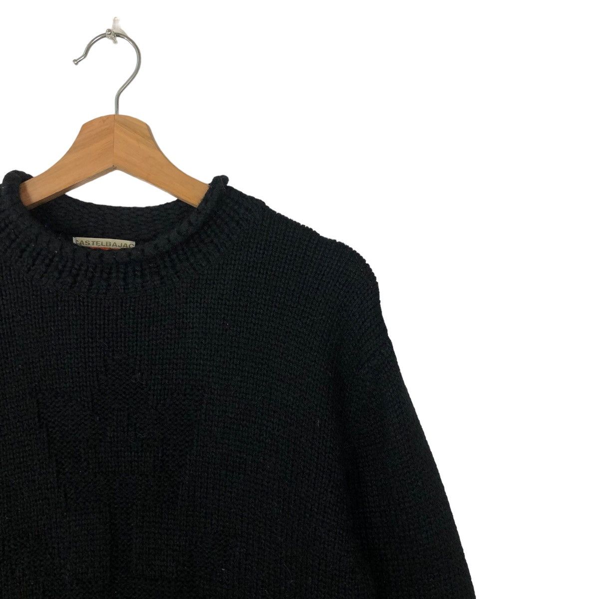 Japanese Brand VINTAGE KNIT SWEATSHIRT ICONIC BLACK COLOUR CASTELBAJAC Size US M / EU 48-50 / 2 - 5 Thumbnail