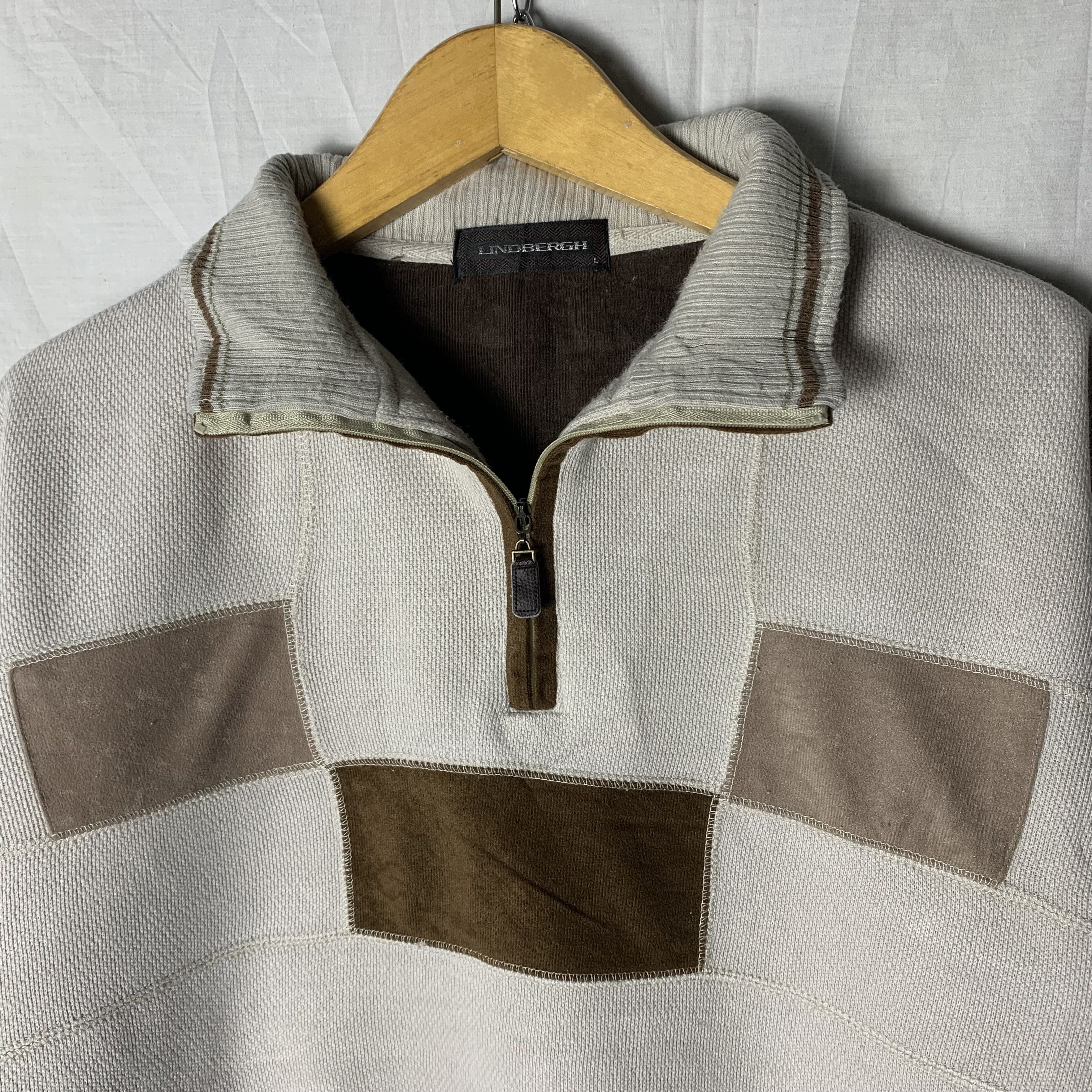 Lindbergh Vintage Lindbergh Classic Halfzip Sweatshirt Crewneck Jumper Size US L / EU 52-54 / 3 - 4 Thumbnail