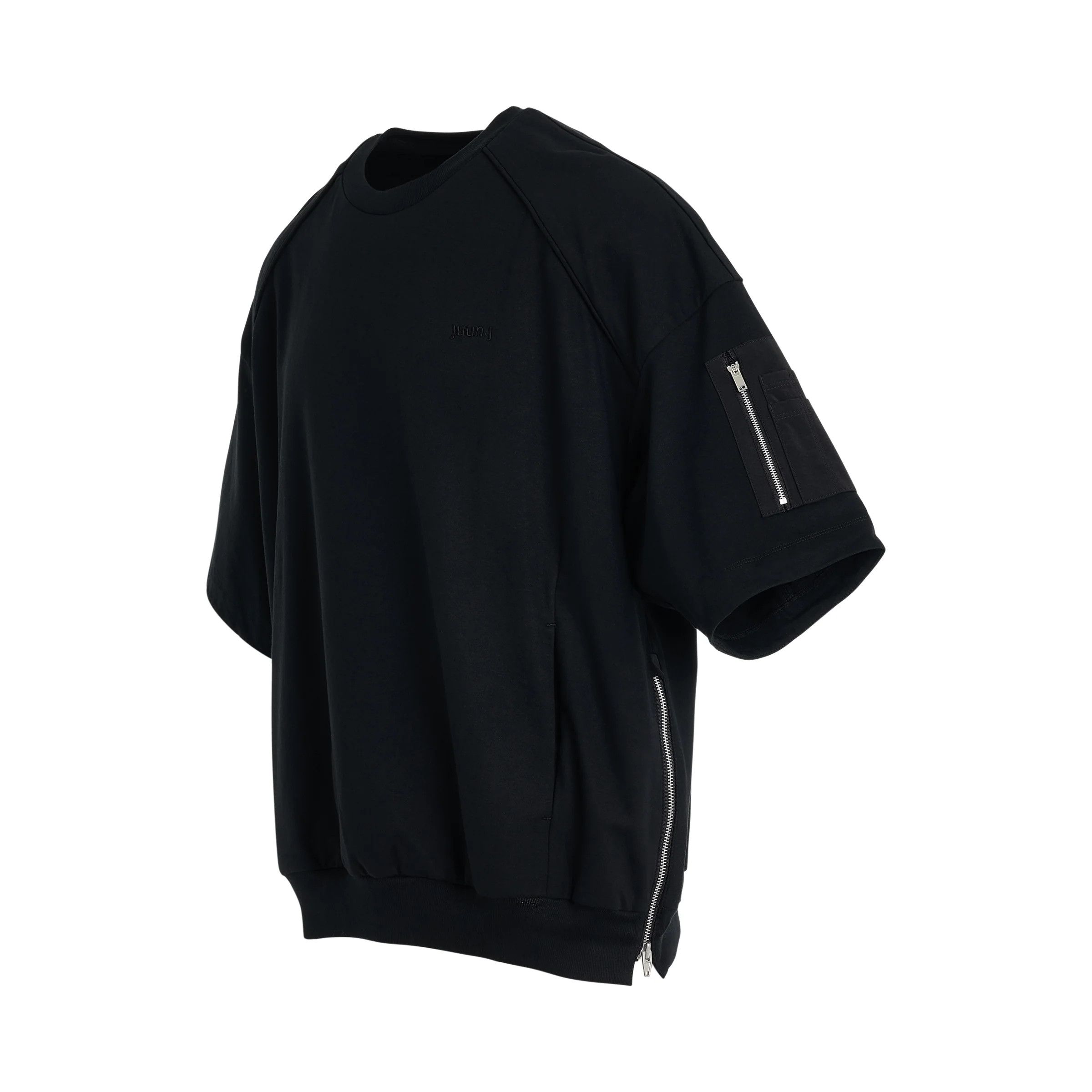 Juun.J o1mris0824 Zipper Half Sweatshirt in Black Size US S / EU 44-46 / 1 - 2 Thumbnail