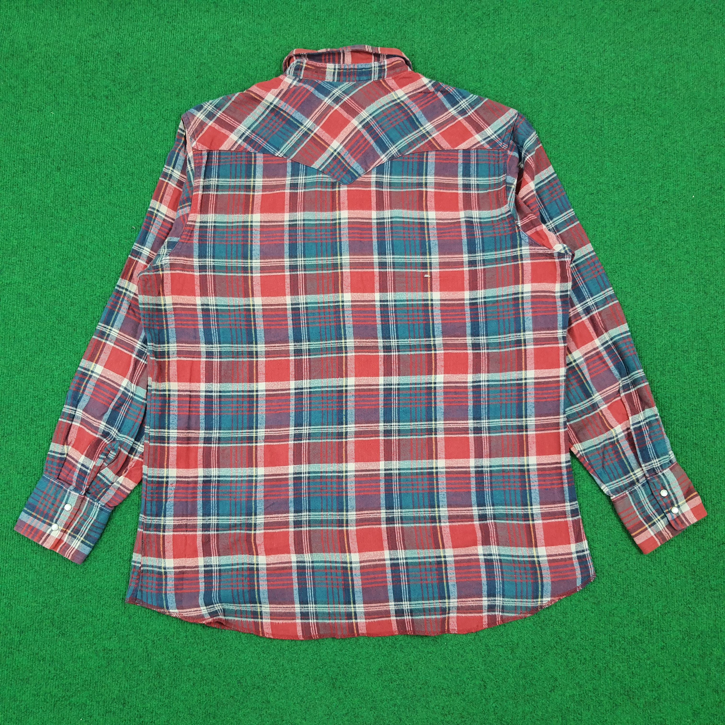 Vintage × Wrangler Vintage Wrangler Button Up Long Sleeve Shirt Size US XL / EU 56 / 4 - 3 Thumbnail