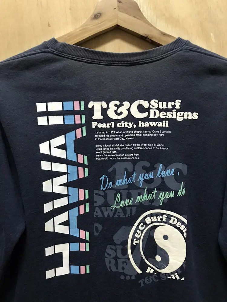 Vintage Vintage T&C Surf Design Faded Sweatshirts Size M / US 6-8 / IT 42-44 - 4 Thumbnail
