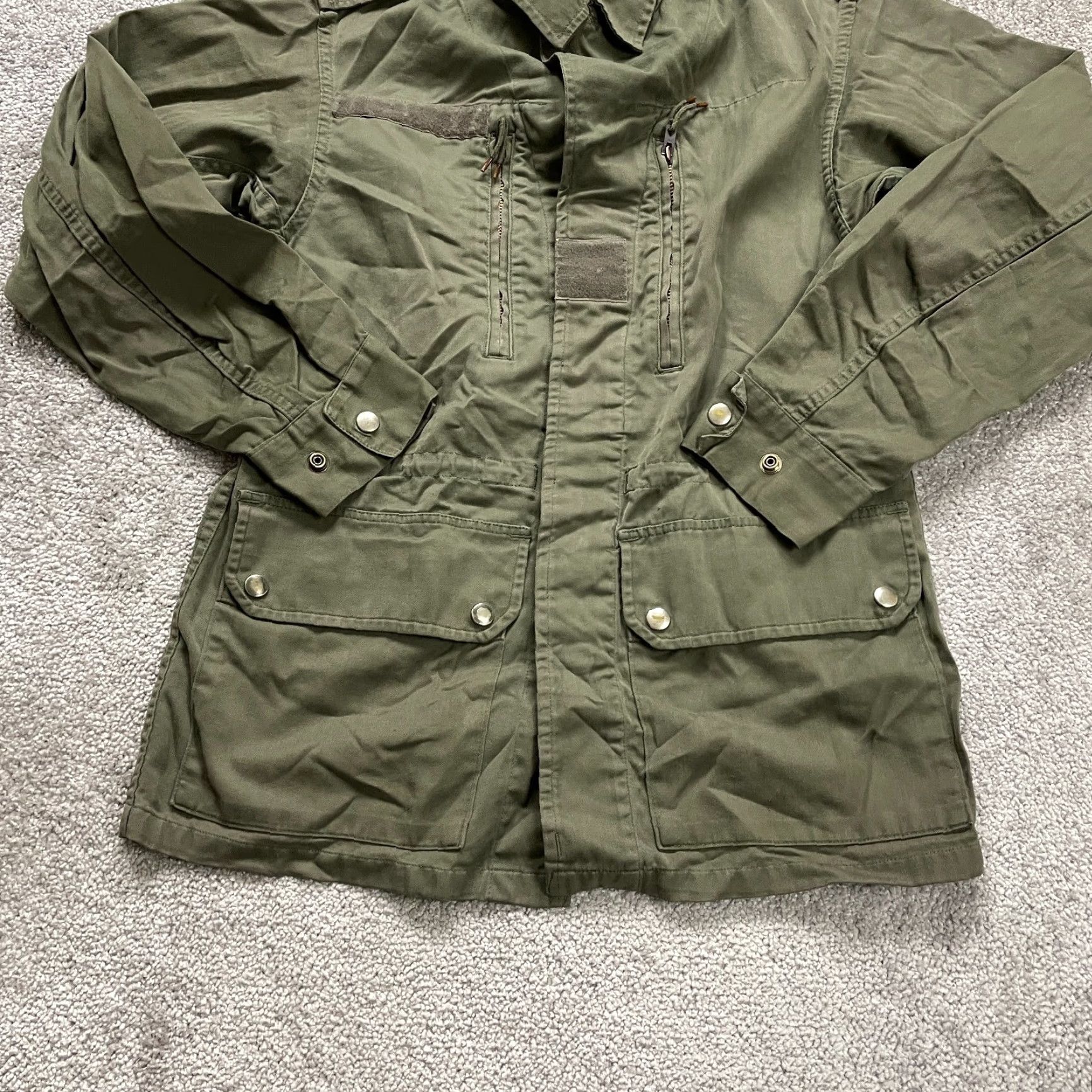 Vintage 88 Military Jacket Womens Medium Army Green Parka Button Down Outdoor Hunting Jacket Size M / US 6-8 / IT 42-44 - 4 Thumbnail