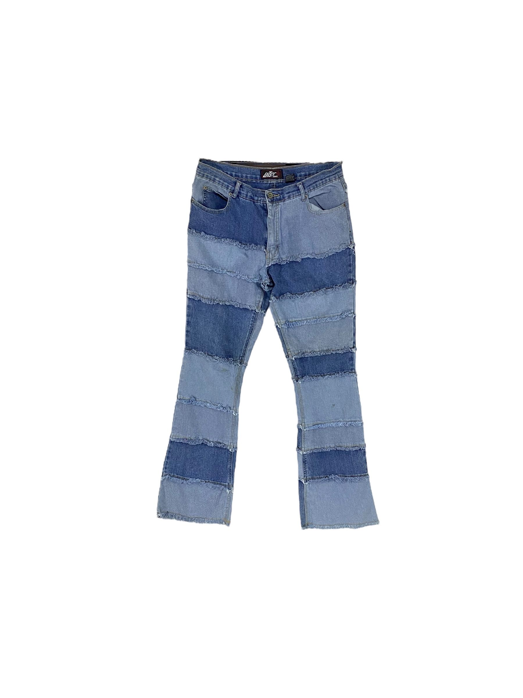 Hysteric Glamour 2000s Lazer patchwork hagi flare denim pant Size US 32 / EU 48 - 1 Thumbnail