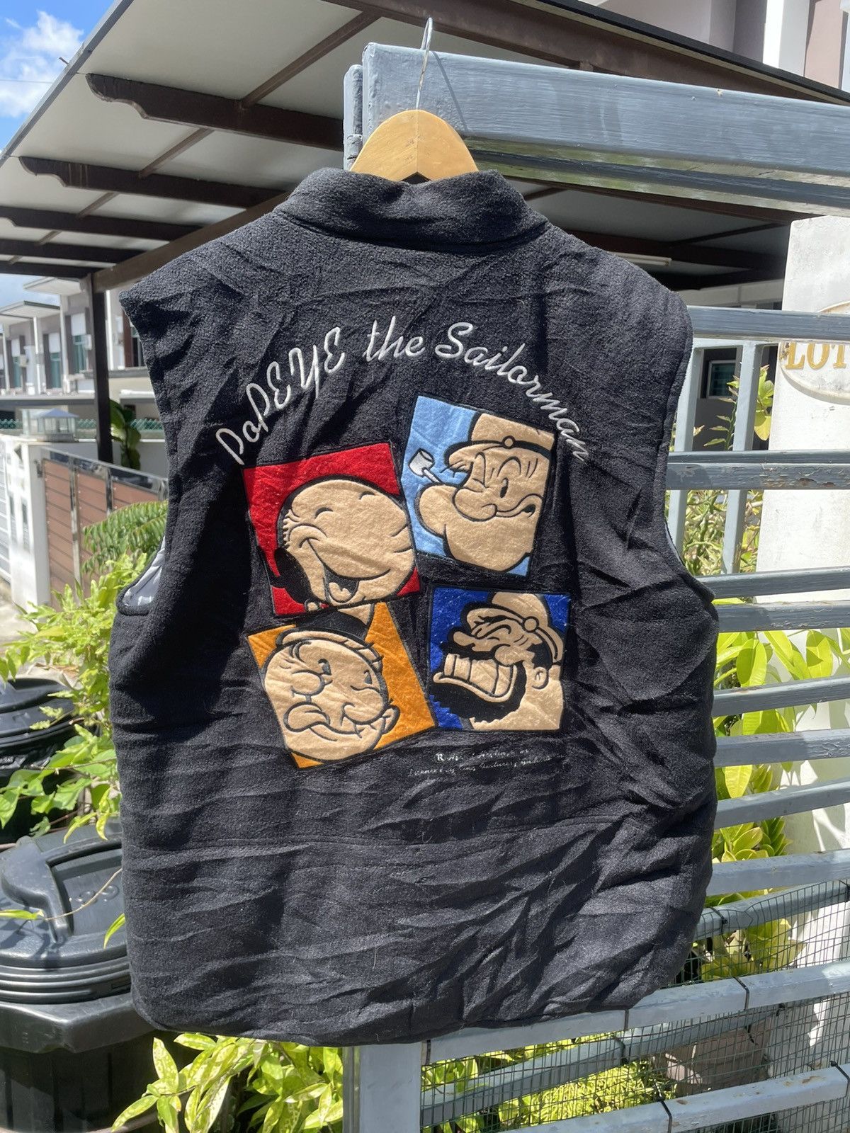 Vintage × Warner Bros Vintage popeye Embroidery Fleece Vest Jacket Size US L / EU 52-54 / 3 - 1 Thumbnail