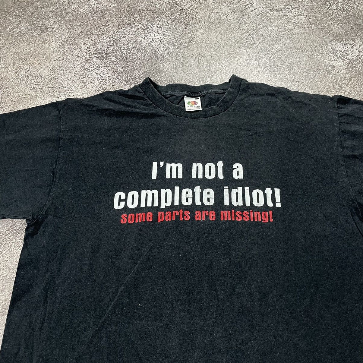 Vintage Vintage Y2K Thrashed Graphic Tee Faded Black Oversized L Size US L / EU 52-54 / 3 - 4 Thumbnail