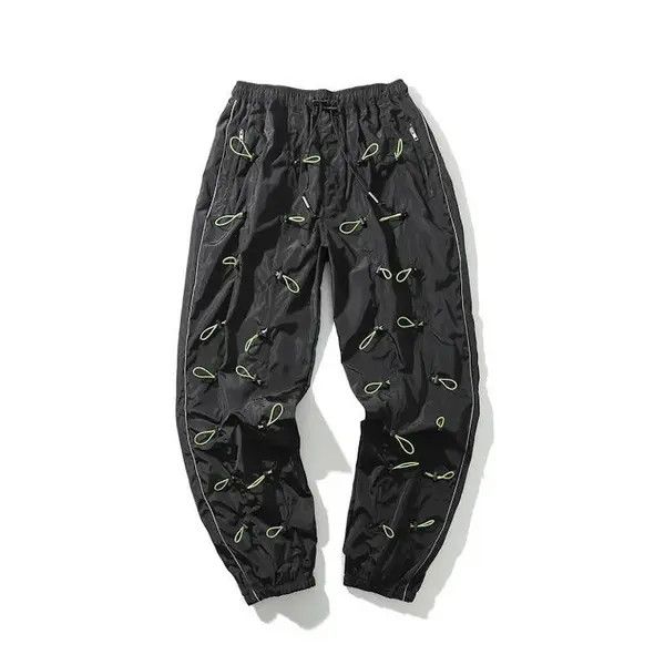 Vintage Bungee Cord Black Pants Sweatpants Joggers Size US 32 / EU 48 - 1 Thumbnail